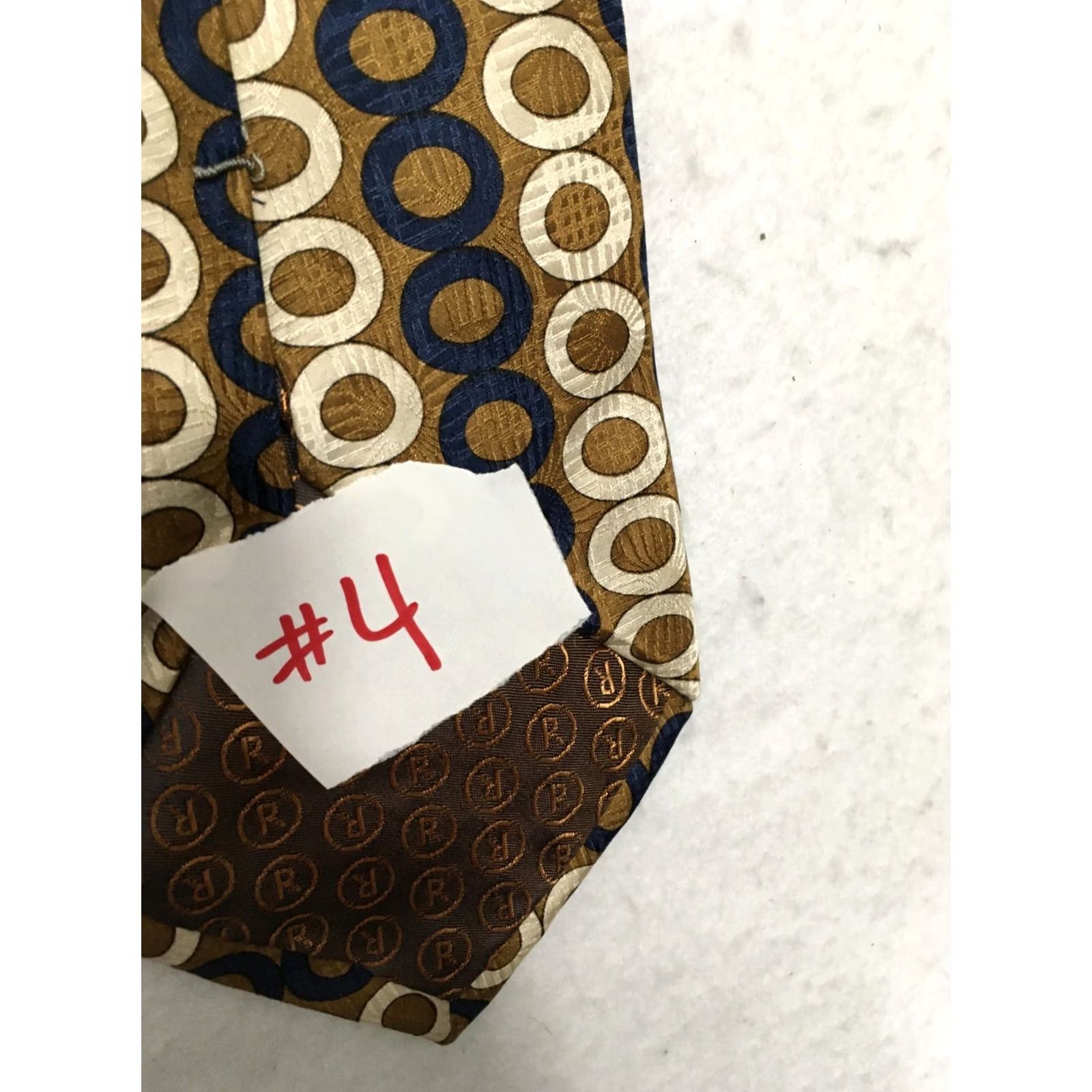 Vintage Chereskin Geometric Blue Gold Abstract Neck Tie Men Geometric Pattern Tie Chereskin Brand / Blue / Necktie / Adult / Men Size ONE SIZE - 7 Thumbnail