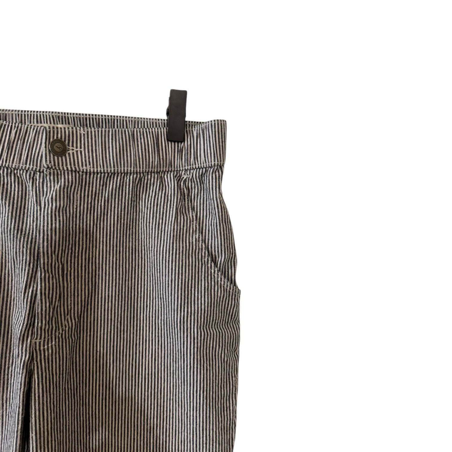 Hollister Hollister Capri Stretch Black & White Striped Skinny Leg Med Size 28" / US 6 / IT 42 - 6 Thumbnail
