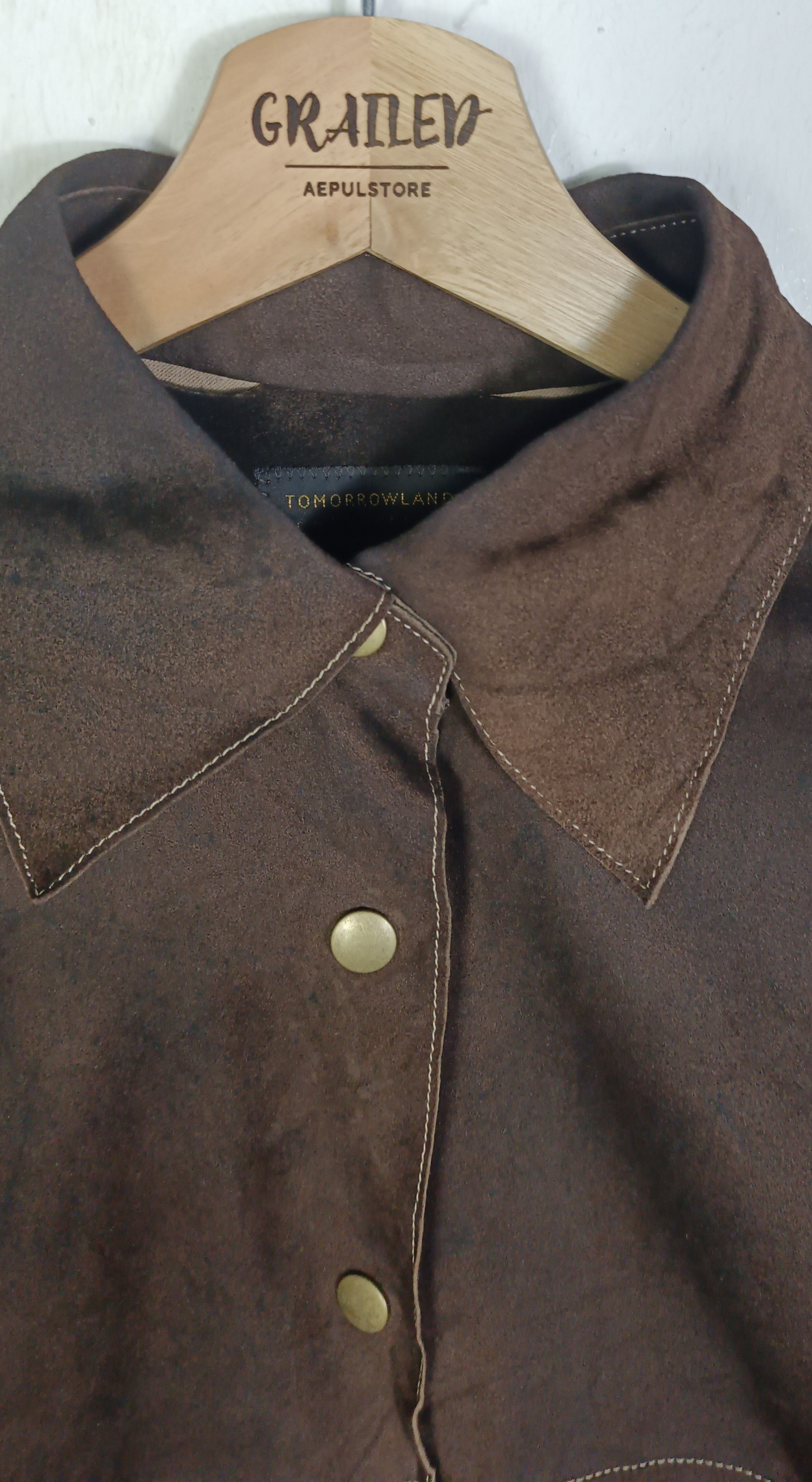 Japanese Brand × Tomorrowland × Vintage Vintage💥Tomorrowland Suede Material Jacket Size US S / EU 44-46 / 1 - 10 Thumbnail