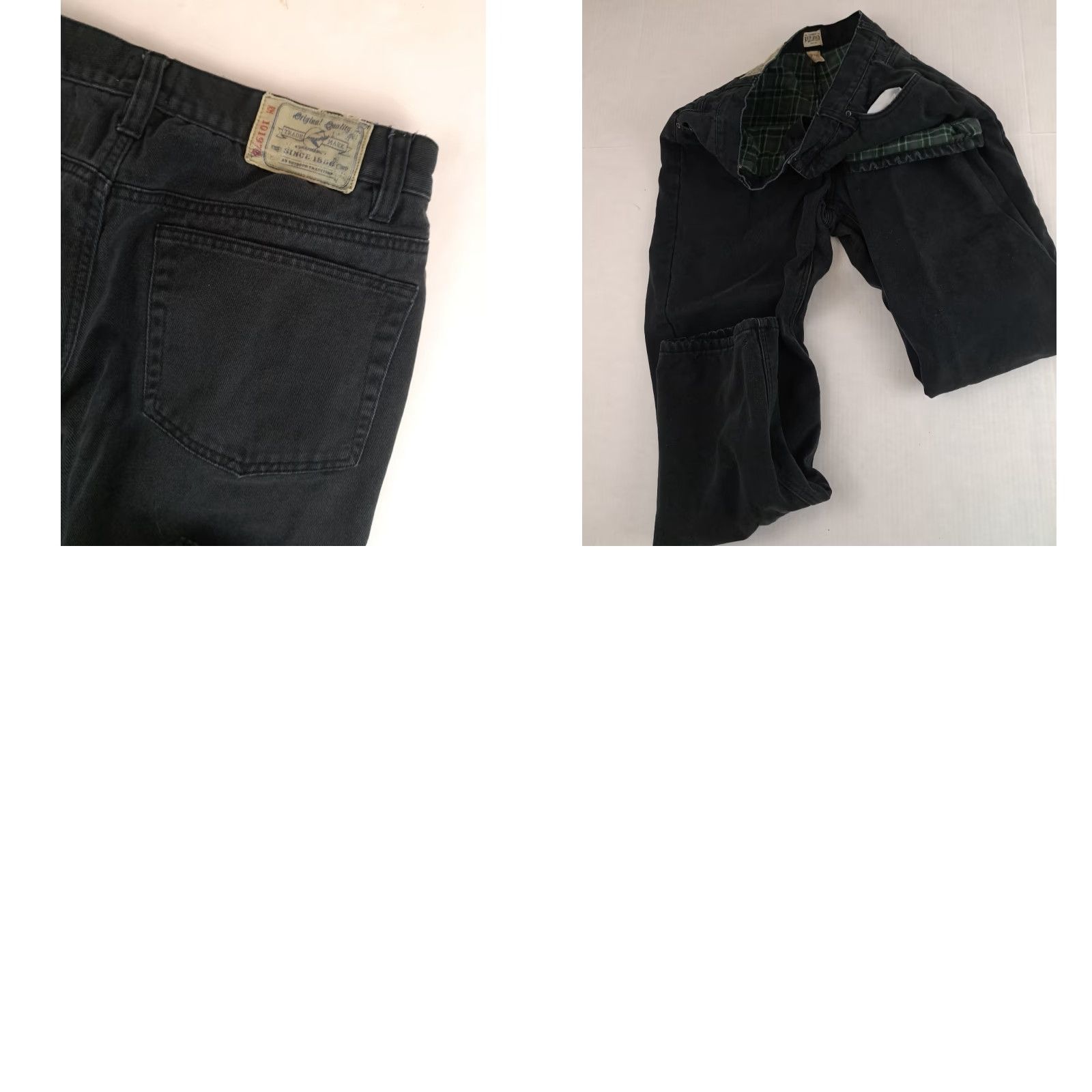 Vintage VINTAGE Red Head Pants Work Insulated Black 34-34 Cotton Canvas Cargo Pocket 31 Inseam Straight Mens Regular Winter Fall Size US 34 / EU 50 - 8 Thumbnail