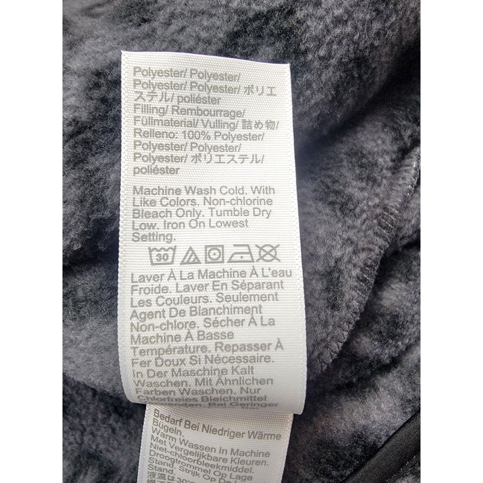 J.Crew J.CREW Fleece Womens Large Gray Leopard Print Quilted Snap Pullover Shirt Size L / US 10 / IT 46 - 7 Thumbnail