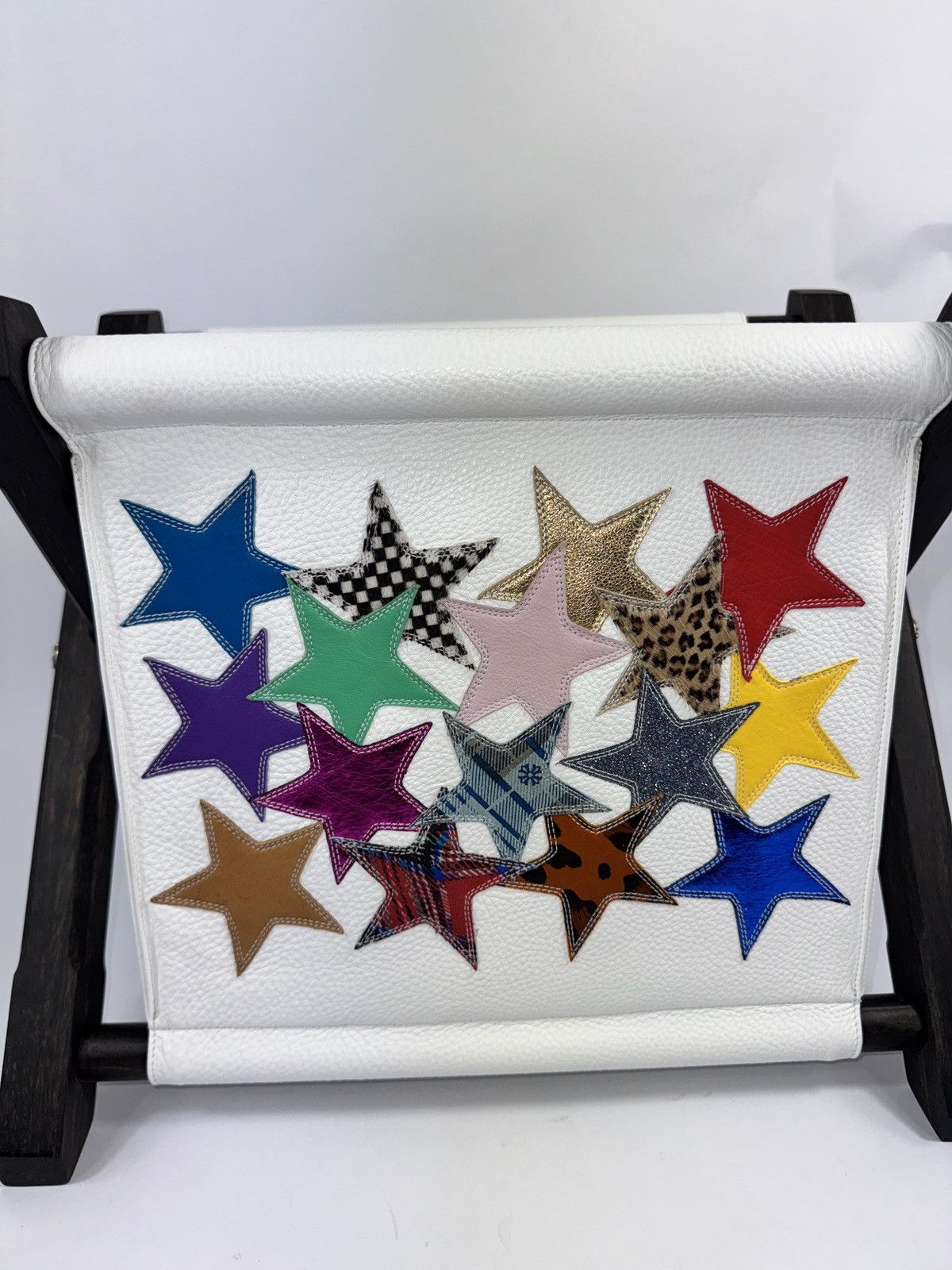 Chrome Hearts STAR PATCH WORK LEATHER MAGAZINE HOLDER CRIB Size ONE SIZE - 5 Thumbnail