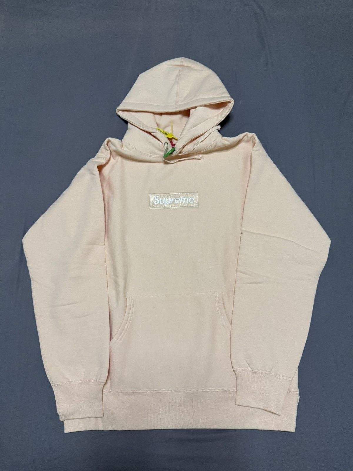 Supreme Box Logo orders Hoodie Peach