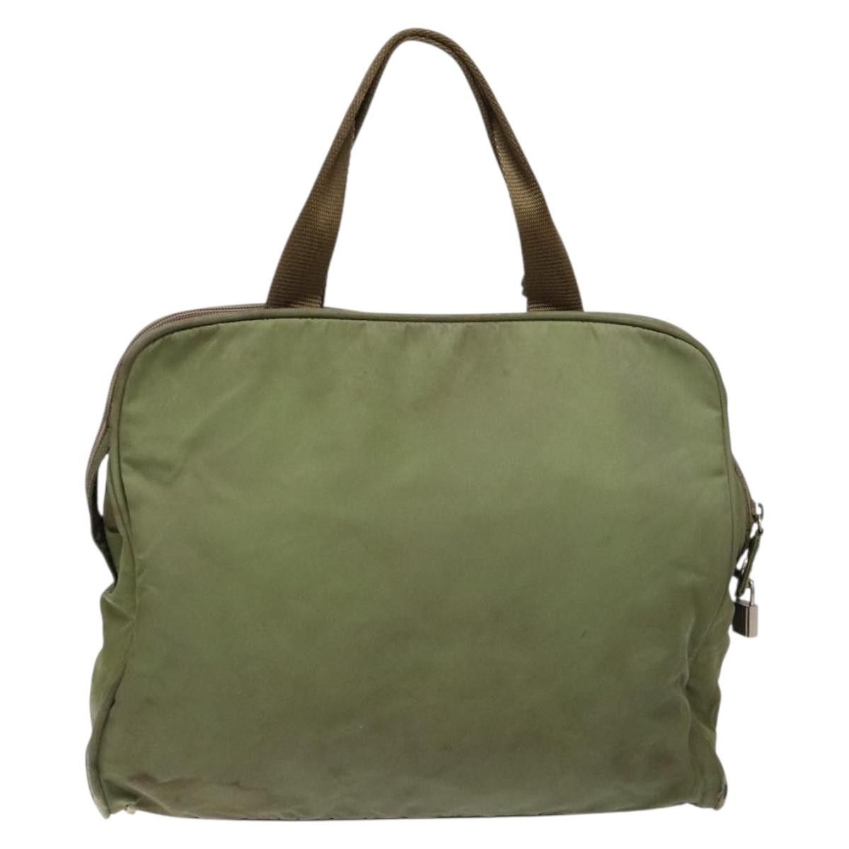 Prada PRADA Hand Bag Nylon Green Silver Size ONE SIZE - 3 Thumbnail