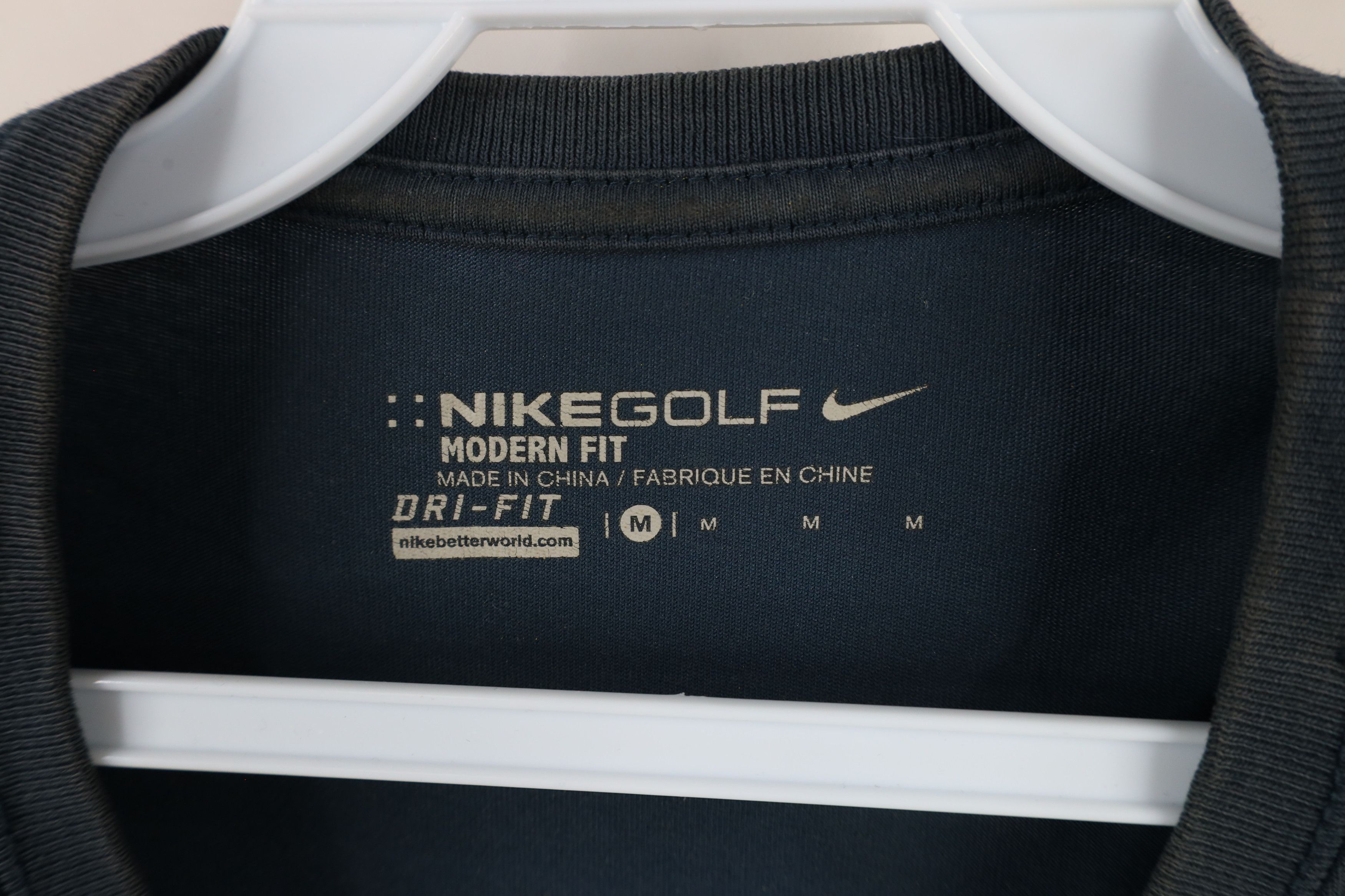 Nike × Vintage Vintage Nike Golf Spell Out Big Swoosh Logo t-Shirt Blue Size US M / EU 48-50 / 2 - 8 Thumbnail