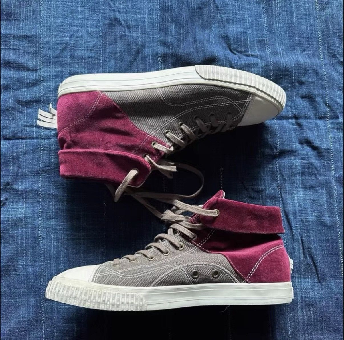 Visvim Visvim Gabo HI High-Top Spliced Sneakers J40 Size US 10 / EU 43 - 3 Thumbnail
