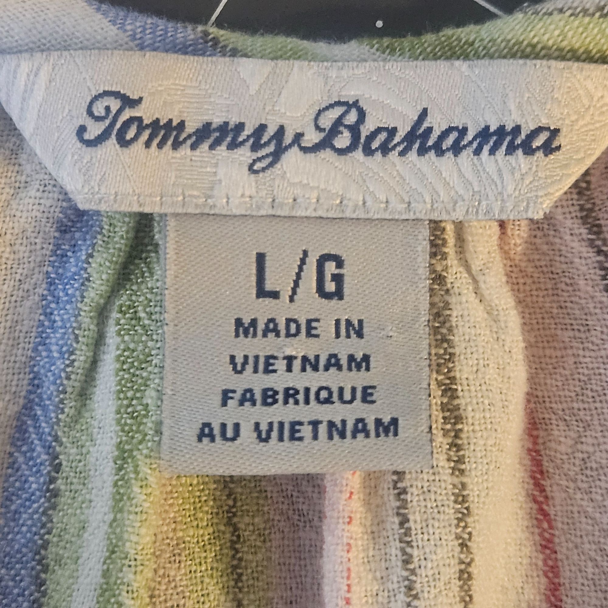 Tommy Bahama Tommy Bahama Multicolor Striped Women’s Peasant Top Coastal Size L / US 10 / IT 46 - 4 Thumbnail
