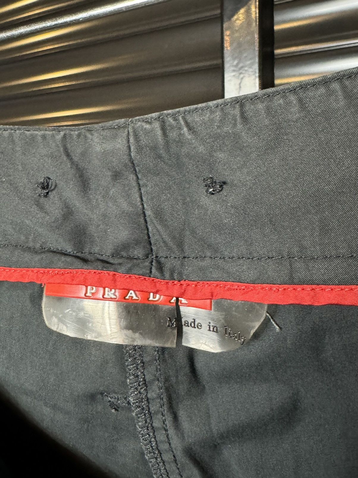 Prada Prada Black Cotton Trouser Pants - 44 Size US 32 / EU 48 - 4 Thumbnail