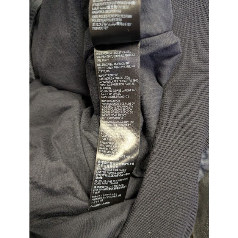 Balenciaga o1rshd1 Organic Japanese Denim Zip-Up Hoodie in Heavy Grey Size US M / EU 48-50 / 2 - 22 Thumbnail