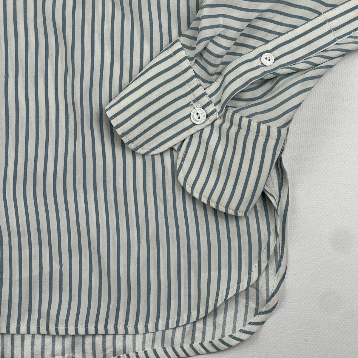 Rag & Bone Rag Bone New York Stripped Silk Button Down Shirt Size US L / EU 52-54 / 3 - 6 Thumbnail