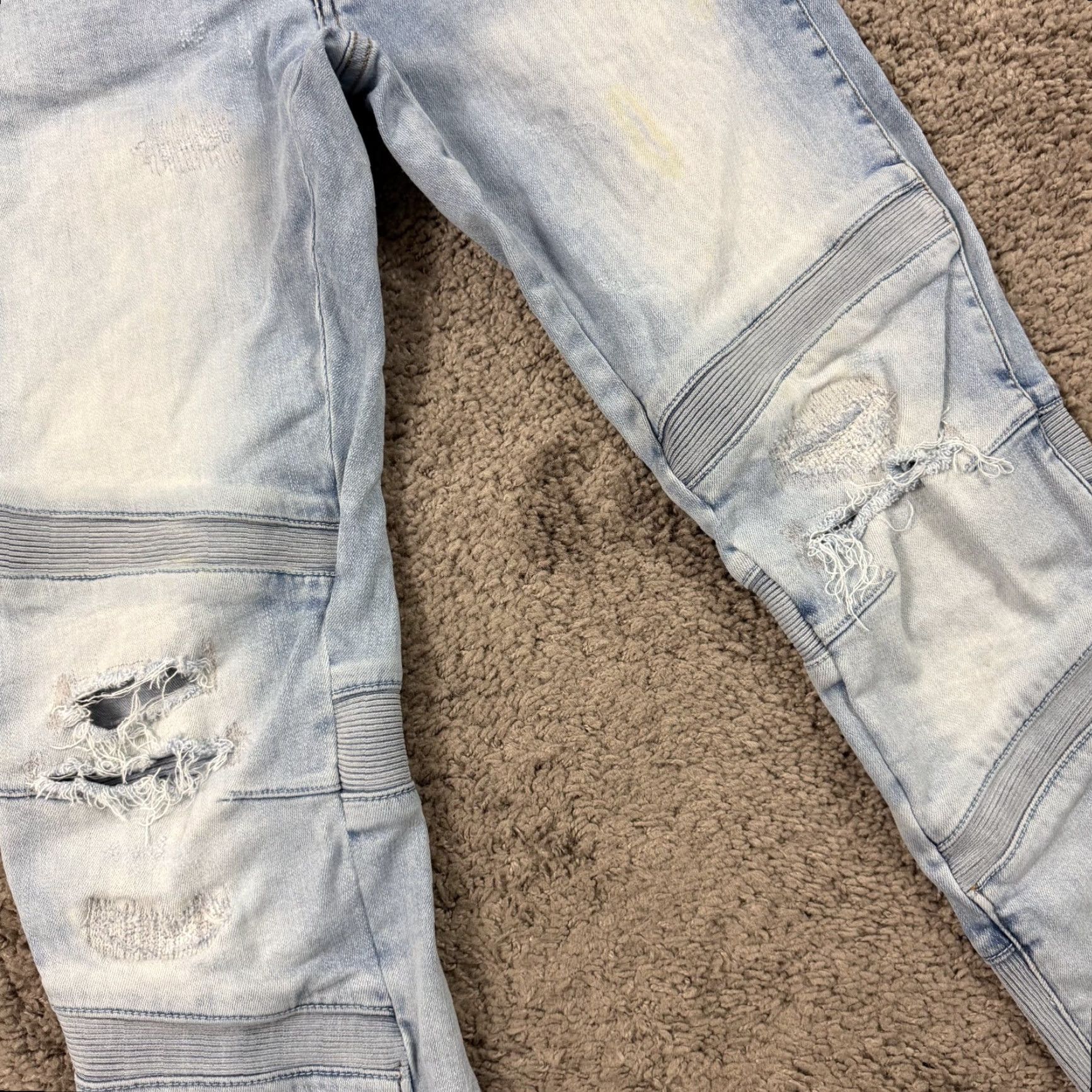 G-Star G Star Raw Jeans Slim 25x28 27 Mens Denim Blue 3D Motac Light Wash Stretch Distressed Skinny Brand: G-Star Men Jeans 3D Theme Size US 26 / EU 42 - 2 Thumbnail