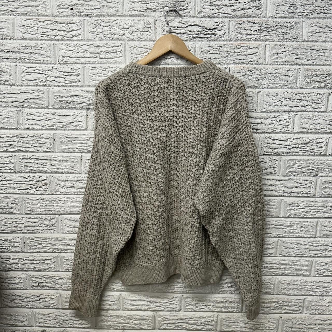 Vintage Vintage Basix Cable Knit Beige Sweater Large Size US L / EU 52-54 / 3 - 3 Thumbnail