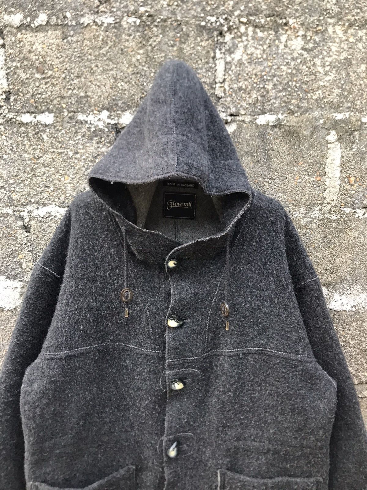 BARNS OUTFITTERS × Gloverall 🌟Gloverall Wool Hoodies Barn Coat Jacket Size US M / EU 48-50 / 2 - 5 Thumbnail