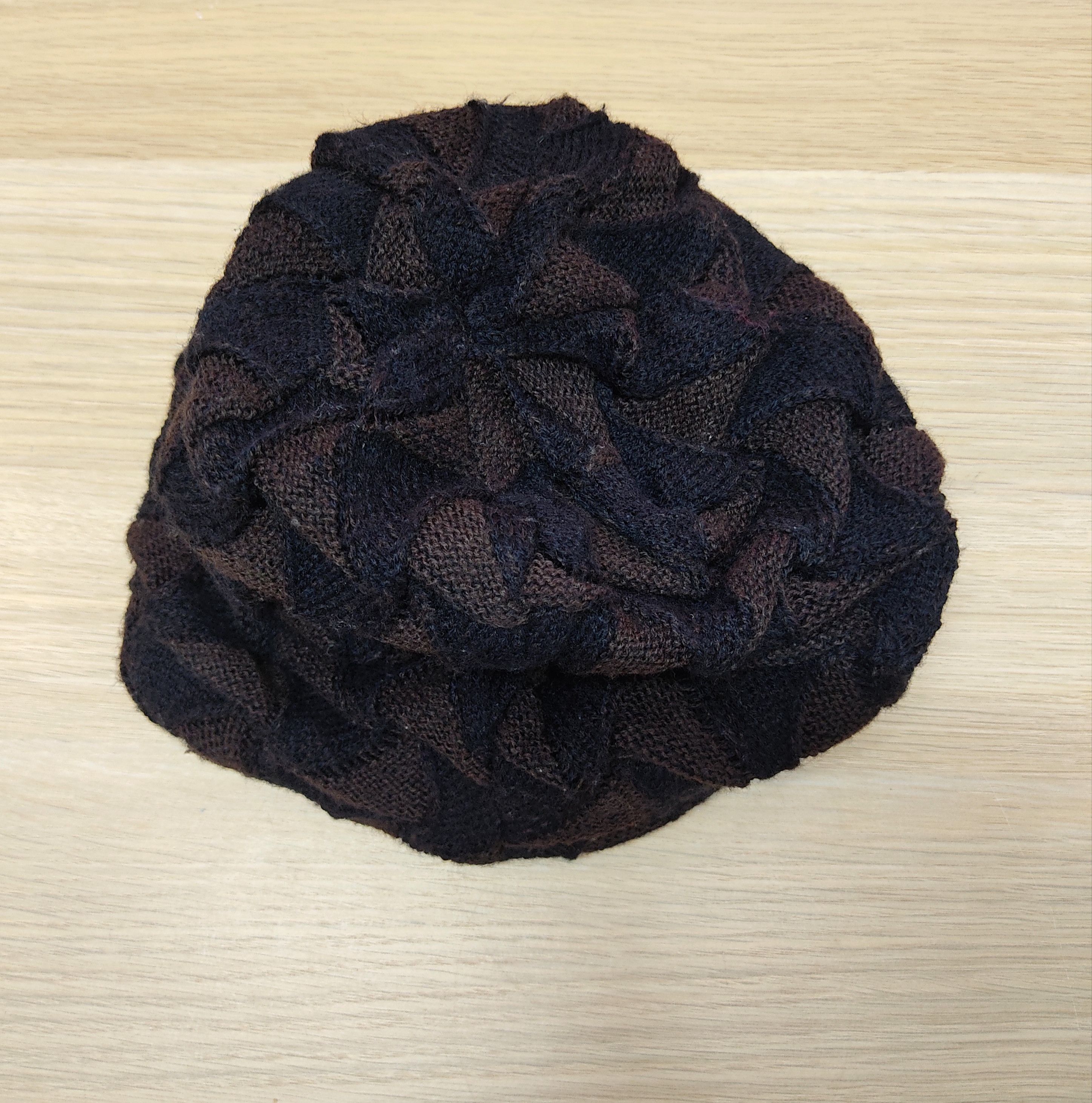 Beauty Beast Reversible Knitted Chrome of Hearts Inspired Pattern Beanie Size ONE SIZE - 6 Thumbnail