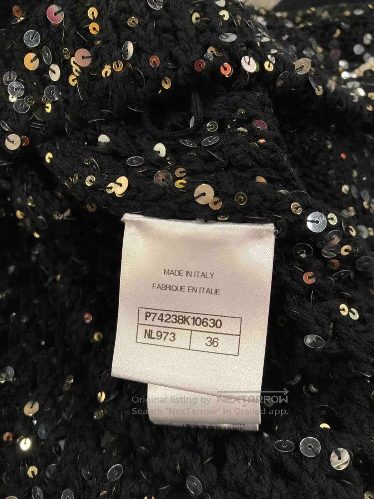 Chanel Chanel Black sequined lapel cardigan jacket Size XS / US 0-2 / IT 36-38 - 9 Thumbnail