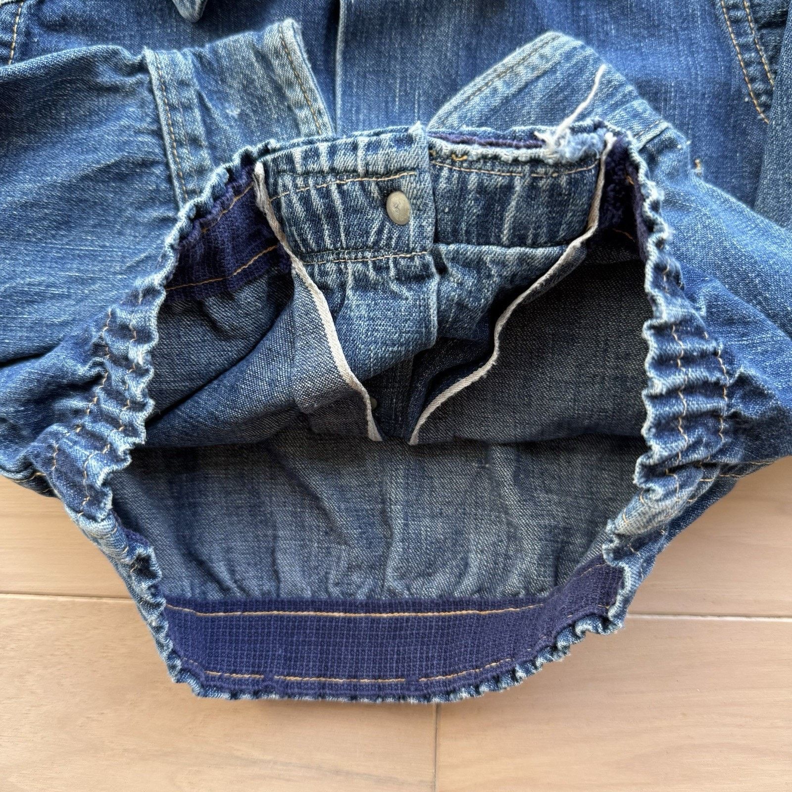 Dickies Vintage Dickies Denim Selvedge Jacket Toddler Small Blue Size US XXS / EU 40 - 6 Thumbnail