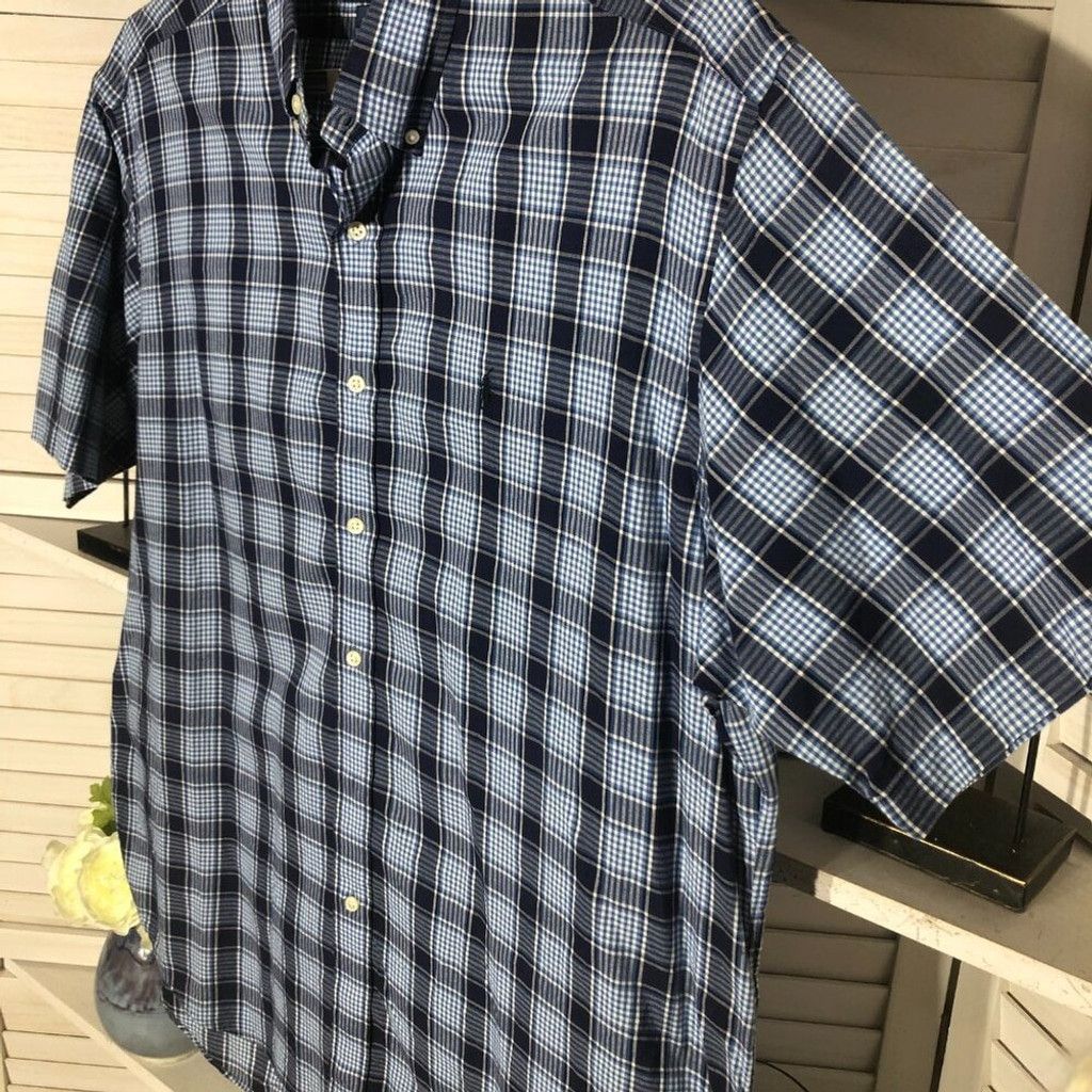 Ralph Lauren Ralph Lauren button-down shirt black blue plaid XL Size US XL / EU 56 / 4 - 4 Thumbnail