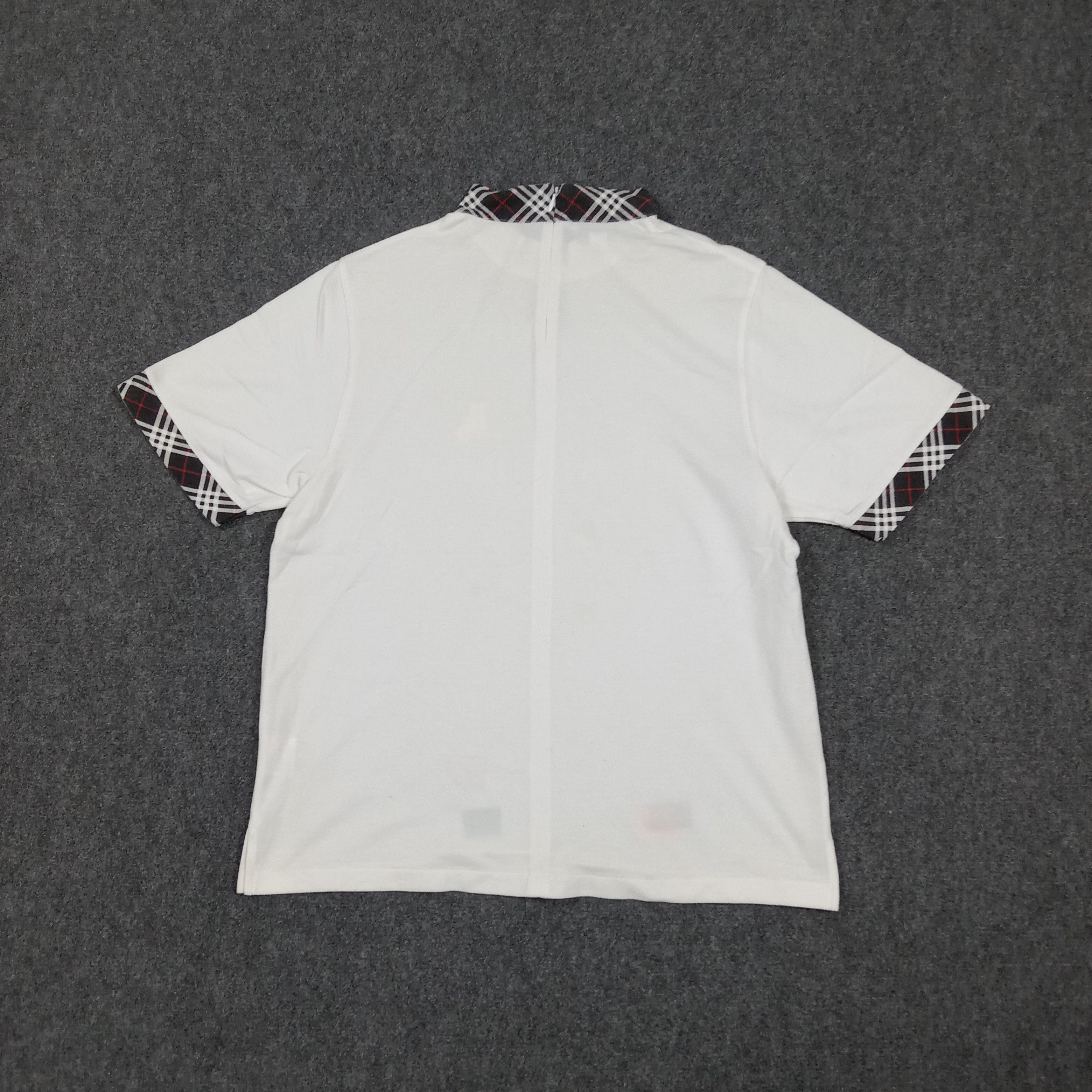 Burberry Burberrys' Nova Check Back Zipper Tshirt C285N4 Size US M / EU 48-50 / 2 - 4 Thumbnail