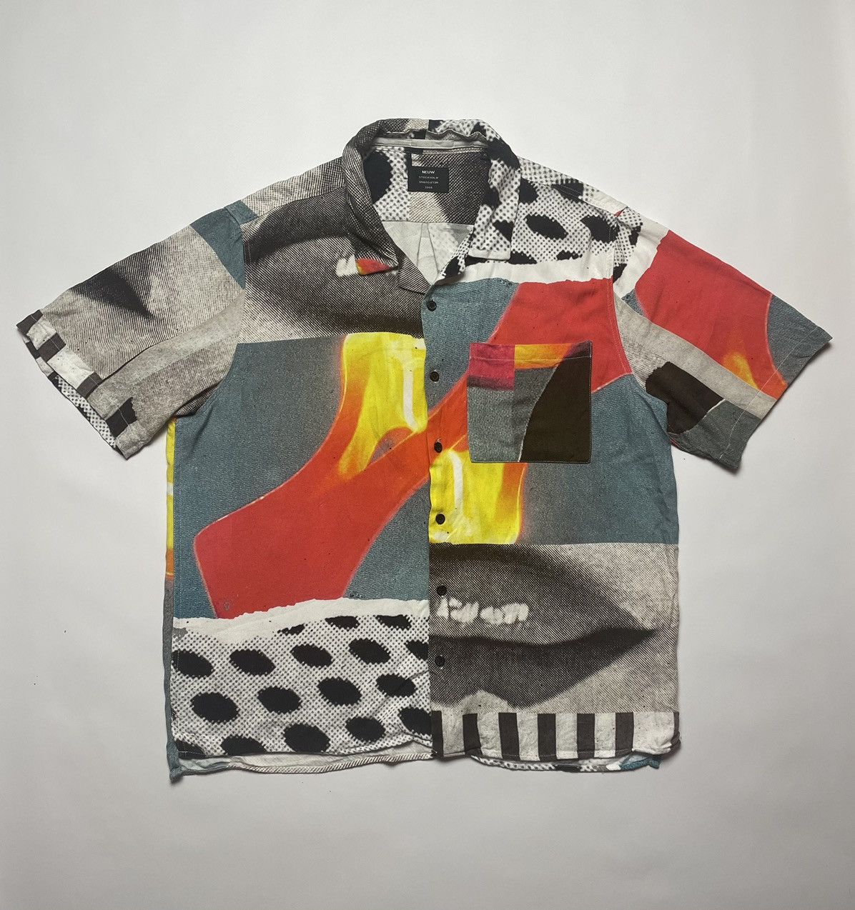 NEUW Denim Neuw Stockholm Kiss 💋 Print Shirt XL Size US XL / EU 56 / 4 - 1 Thumbnail