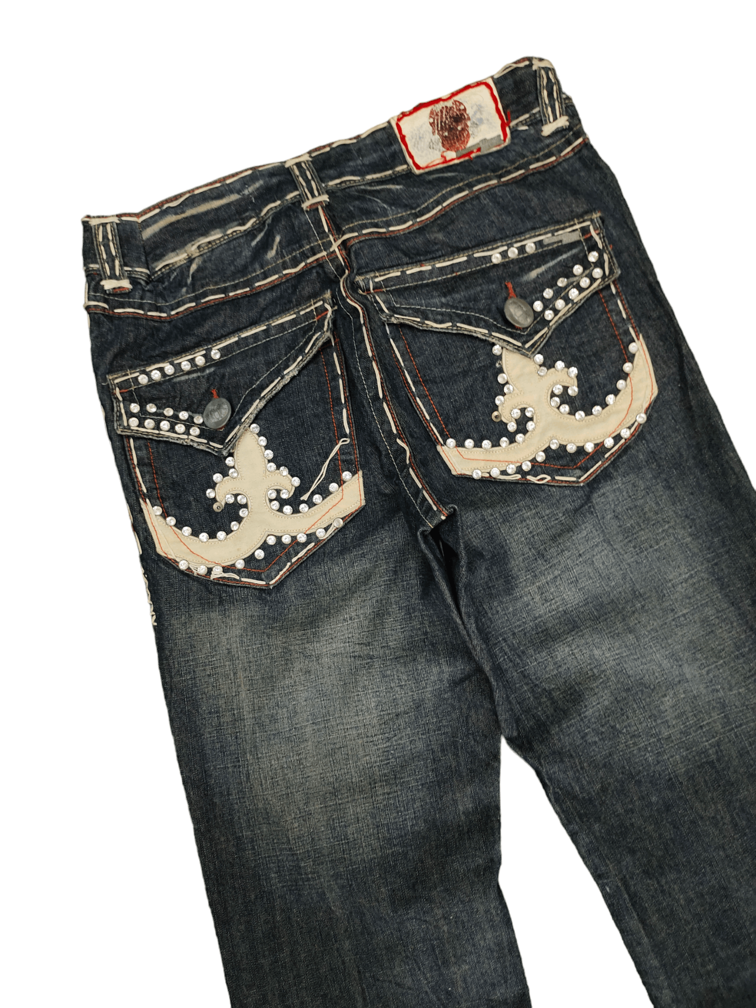 Le Grande Bleu (L.G.B.) Flare Jeans Laguna Beach Usa Boot Cut Y2k Affliction Style Size US 30 / EU 46 - 5 Thumbnail