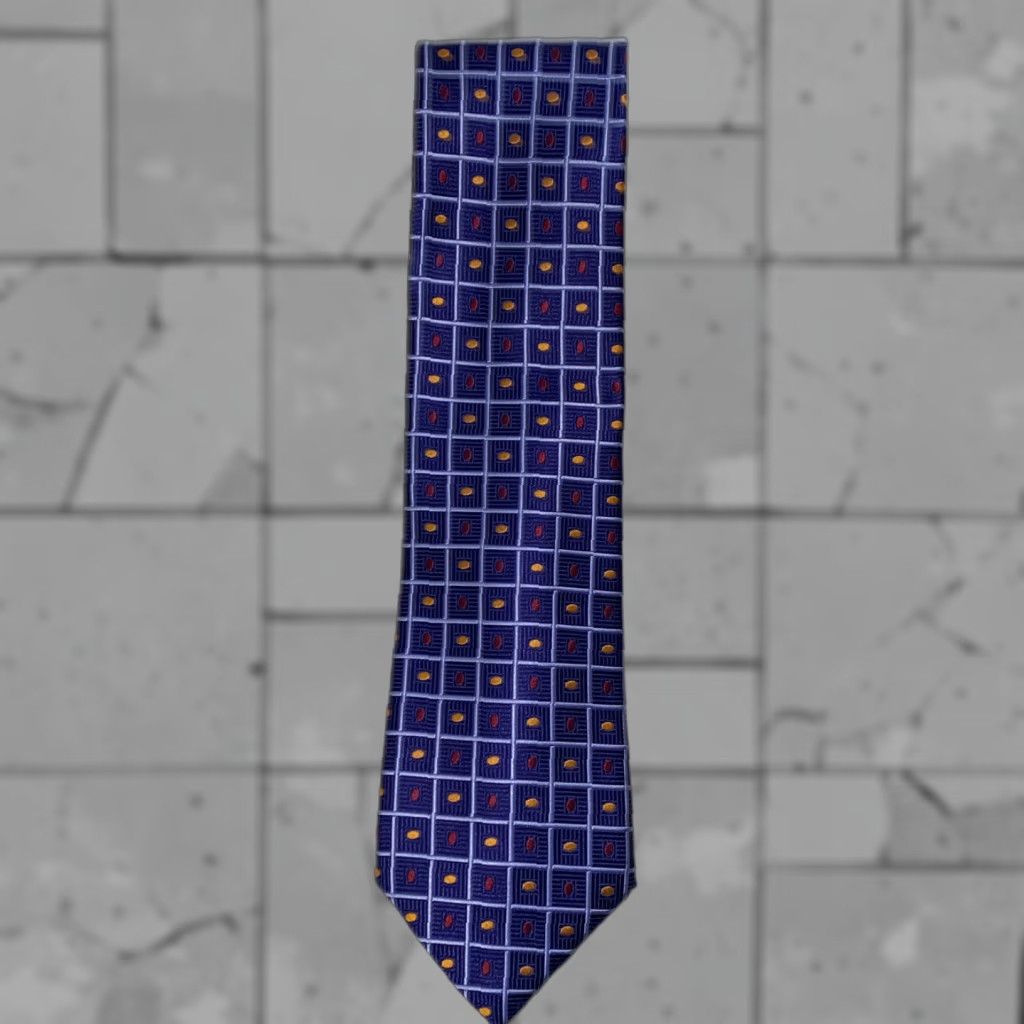 Robert Talbott Robert Talbott Tie Silk Geometric Best Of Class Blue Men Silk Tie Size ONE SIZE - 1 Thumbnail