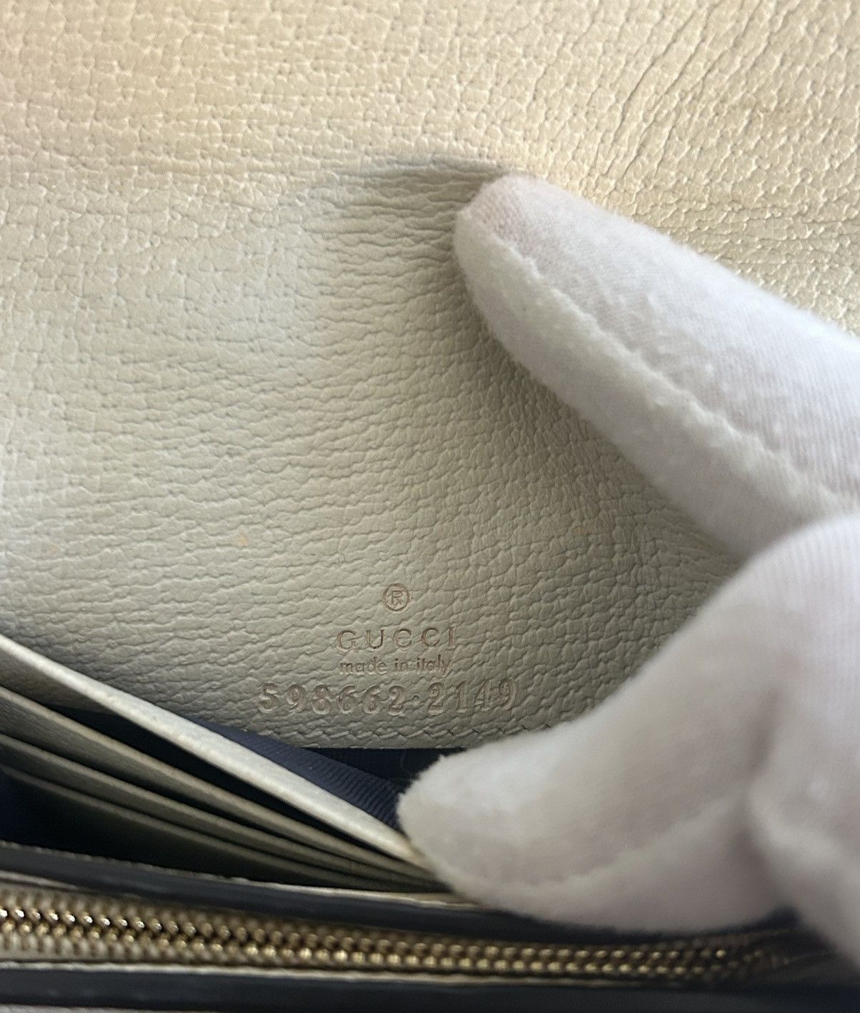 Gucci Gucci GG Striped Leather Zippy Wallet Size ONE SIZE - 5 Thumbnail