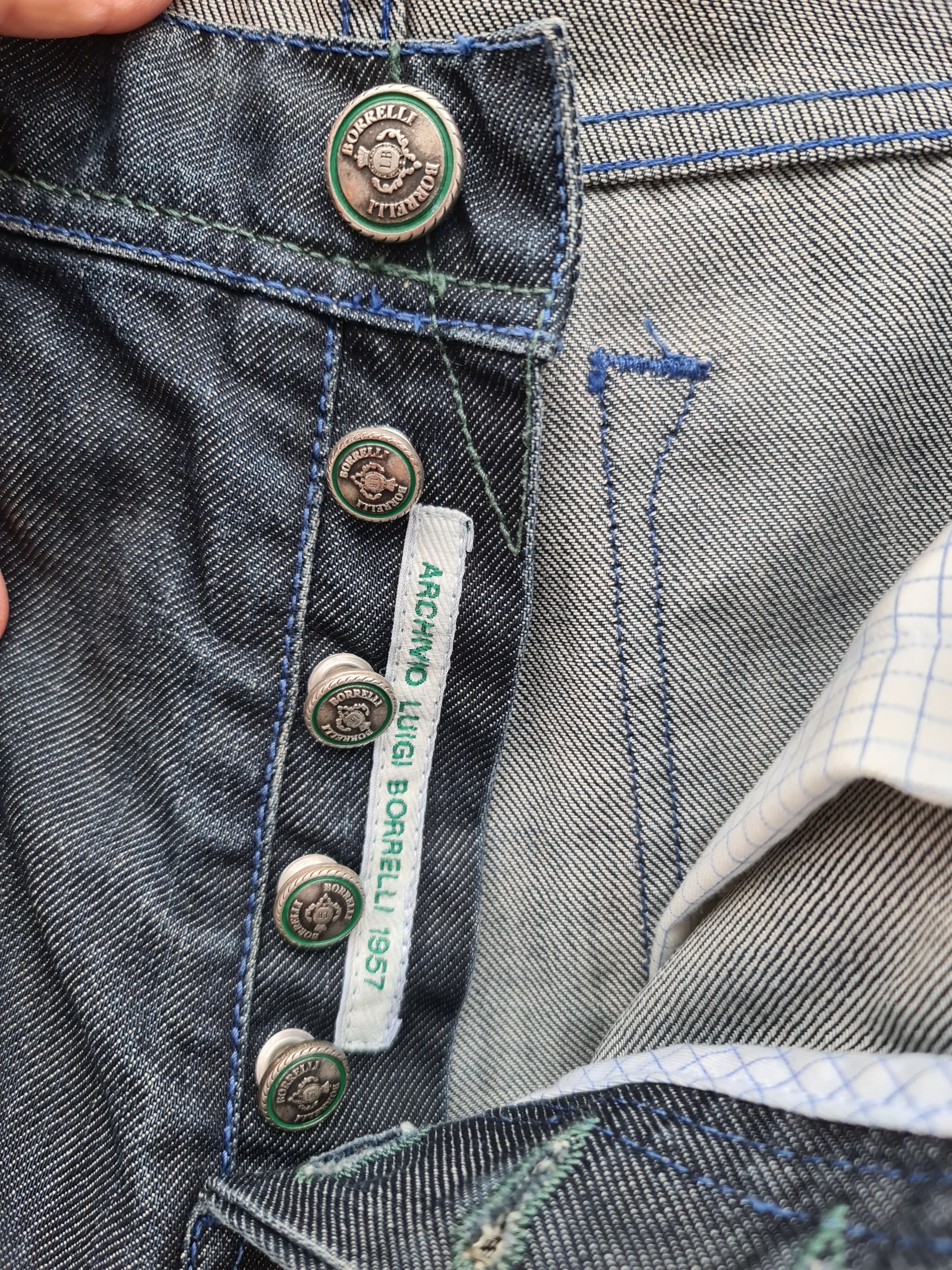 Luigi Borrelli Luigi Borelli Blue Denim Jeans Pants Size US 34 / EU 50 - 4 Thumbnail