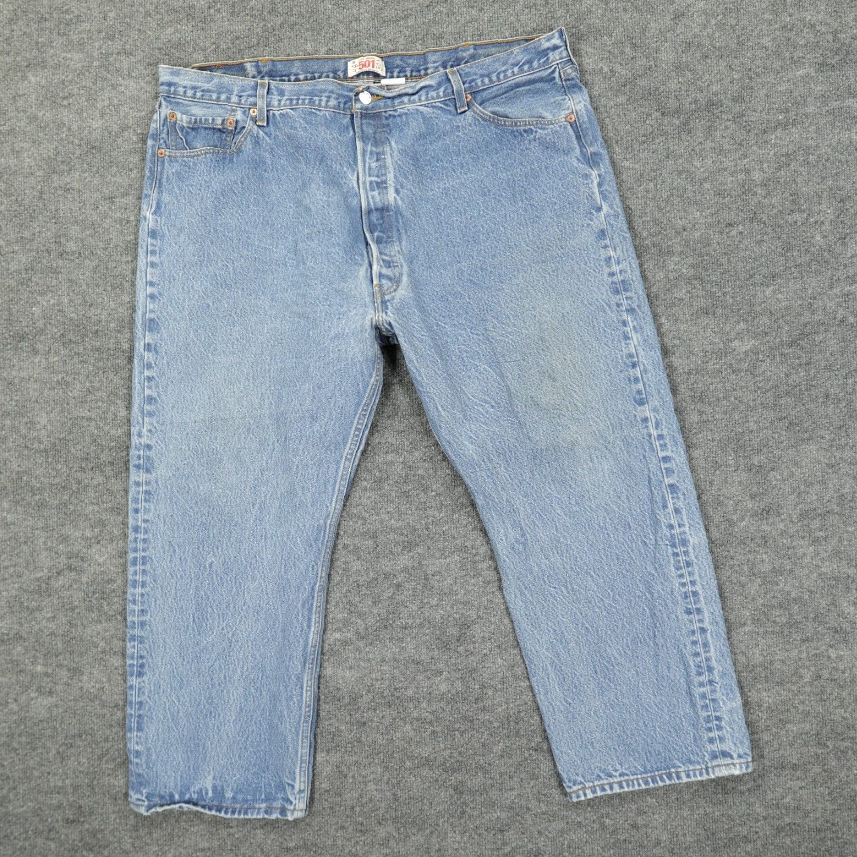 Levi's VINTAGE Levi's 501 Jeans Mens 42x27 Blue Original Fit Straight Button Fly Size US 42 / EU 58 - 2 Thumbnail