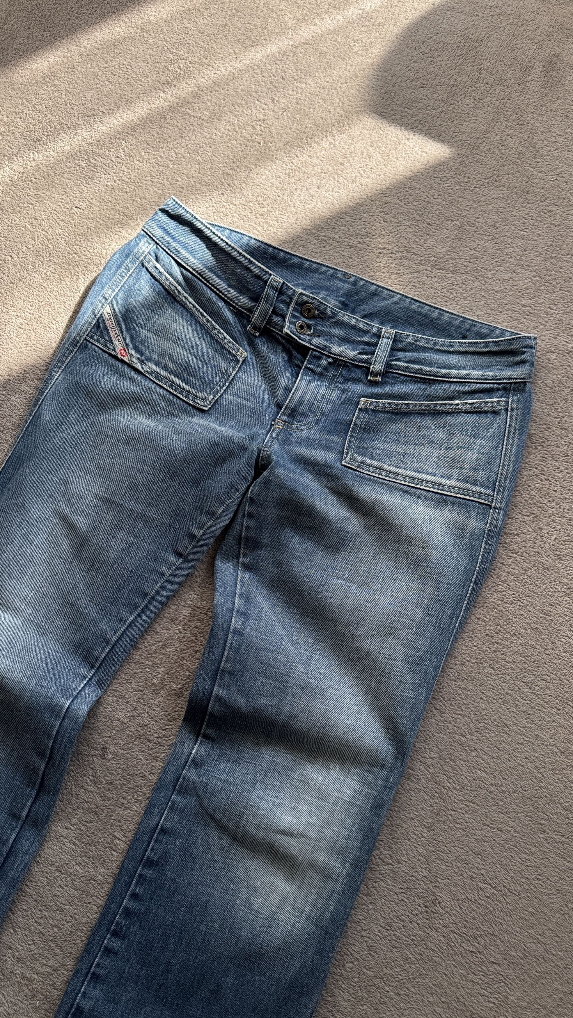 Japanese Brand Diesel Y2K Mudwash Crazy Mini Bootcut Jeans LGB ifsixwasnine Size US 32 / EU 48 - 2 Thumbnail