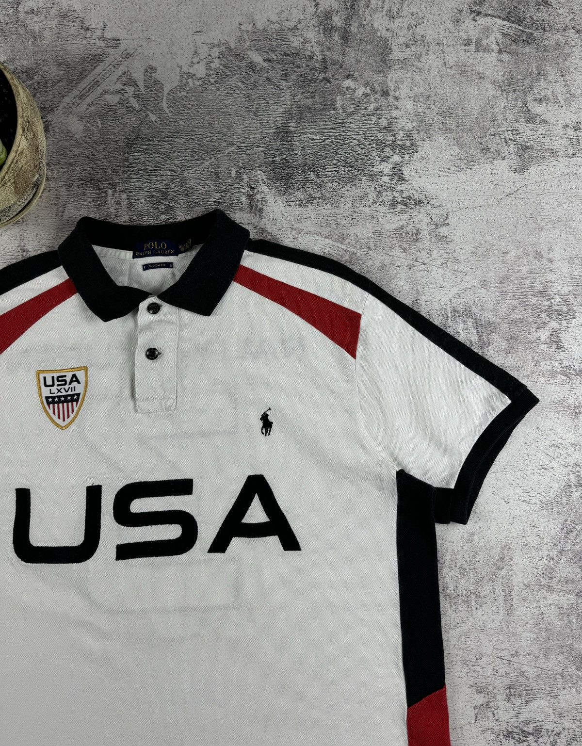 Polo Ralph Lauren Polo Ralph Lauren USA Hip Hop Rap Big Pony Y2K T Shirt Tee Size US XL / EU 56 / 4 - 6 Thumbnail
