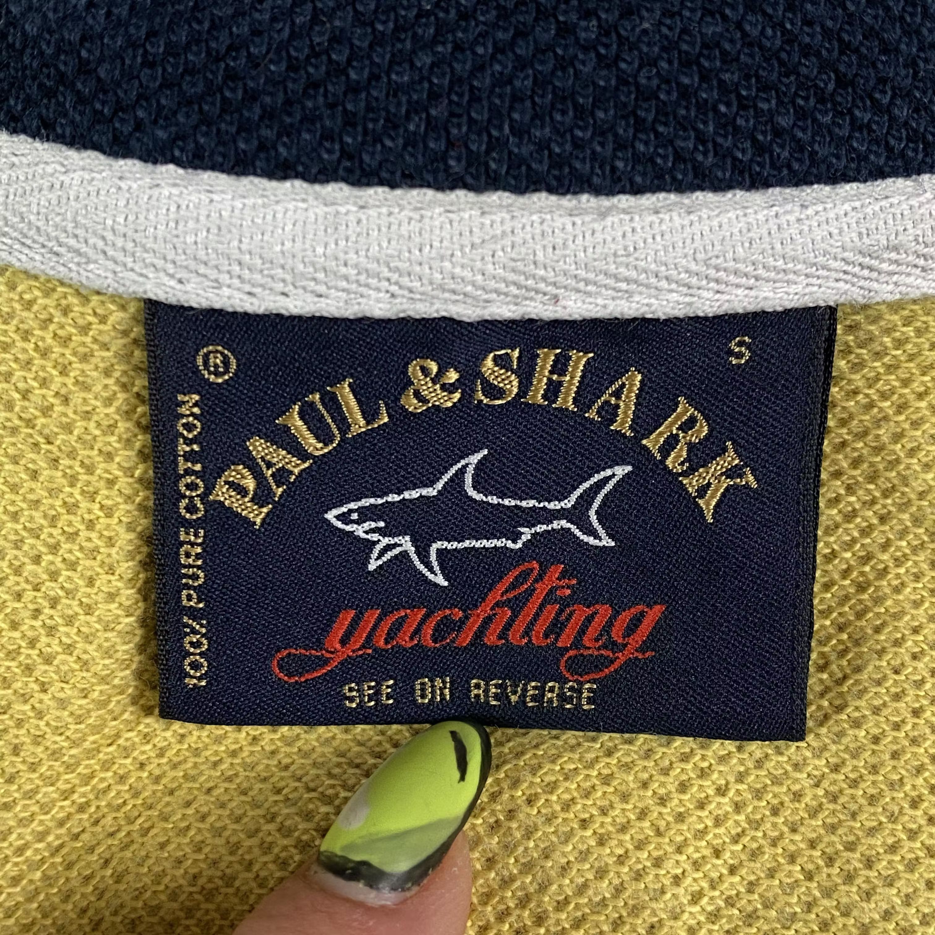 Paul & Shark Mens Zip Jumper Paul&Shark Big Logo Vintage Size S Size US S / EU 44-46 / 1 - 4 Thumbnail