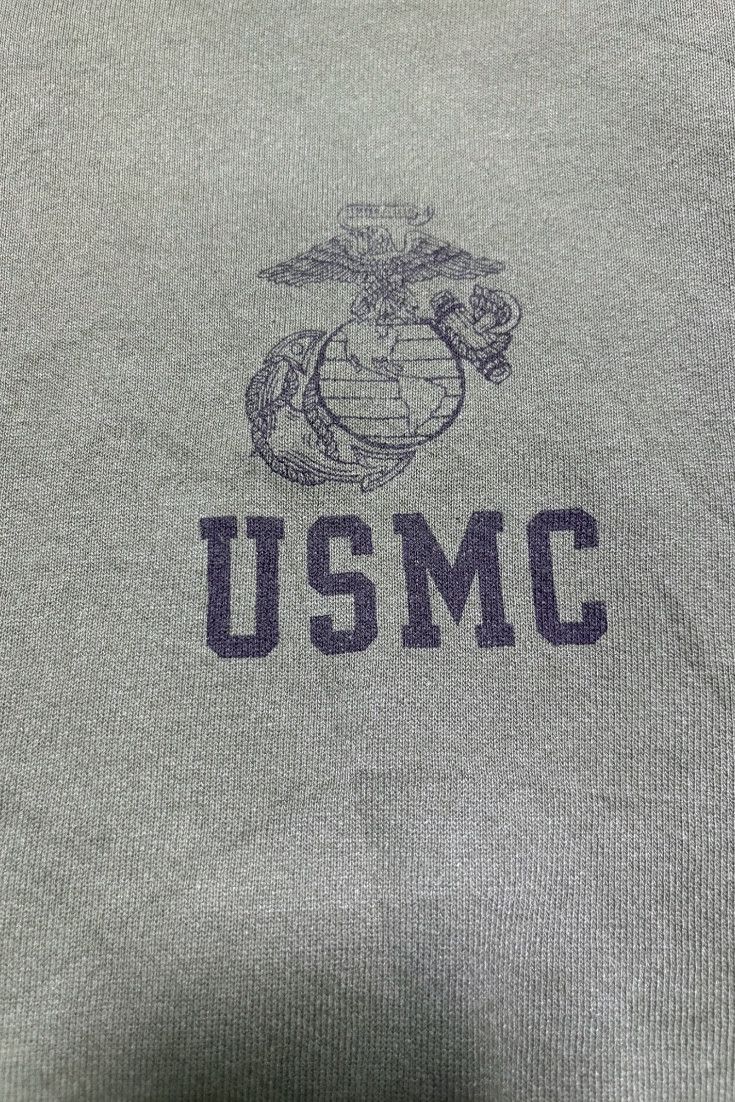 TOYS McCOY Vintage 90s USMC Sweatshirt Size US L / EU 52-54 / 3 - 3 Thumbnail