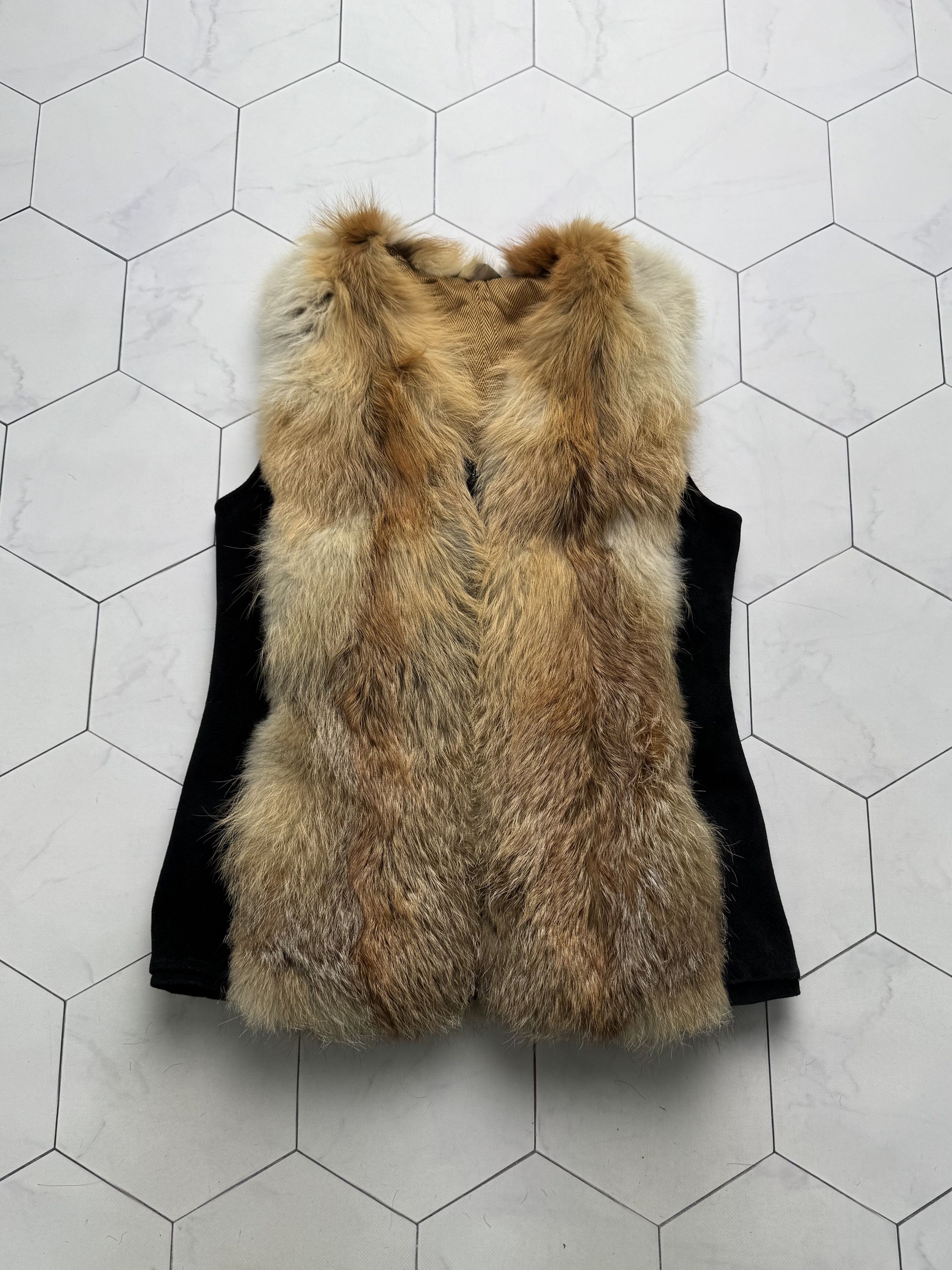 Vintage Vintage Real Fur Vest (B250)D15E2 Size S / US 4 / IT 40 - 5 Thumbnail