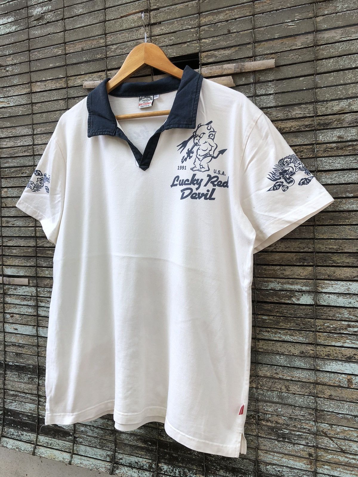 Japanese Brand Vintage Ted Company Lucky Red Devil Tedman Tee Size US L / EU 52-54 / 3 - 12 Thumbnail