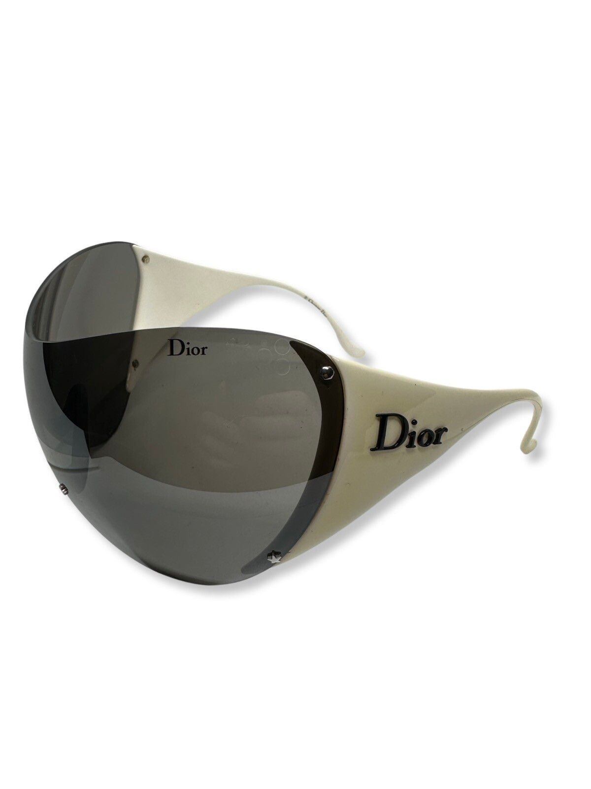image of Dior Vintage Sport 1 Mask Sunglasses in White, Women's