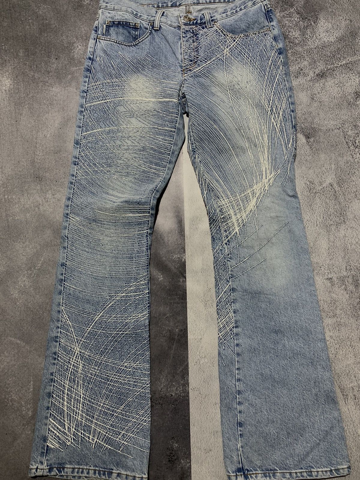 Iceberg Vintage Y2K Iceberg denim flared trousers streetwear size31 Size 31" - 10 Thumbnail