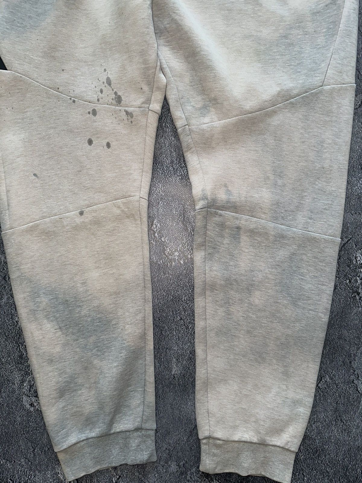 Nike 🌪️ Y2K Crazy Custom Nike Tech Fleece Pants Tie Dye Size US 37 - 4 Thumbnail
