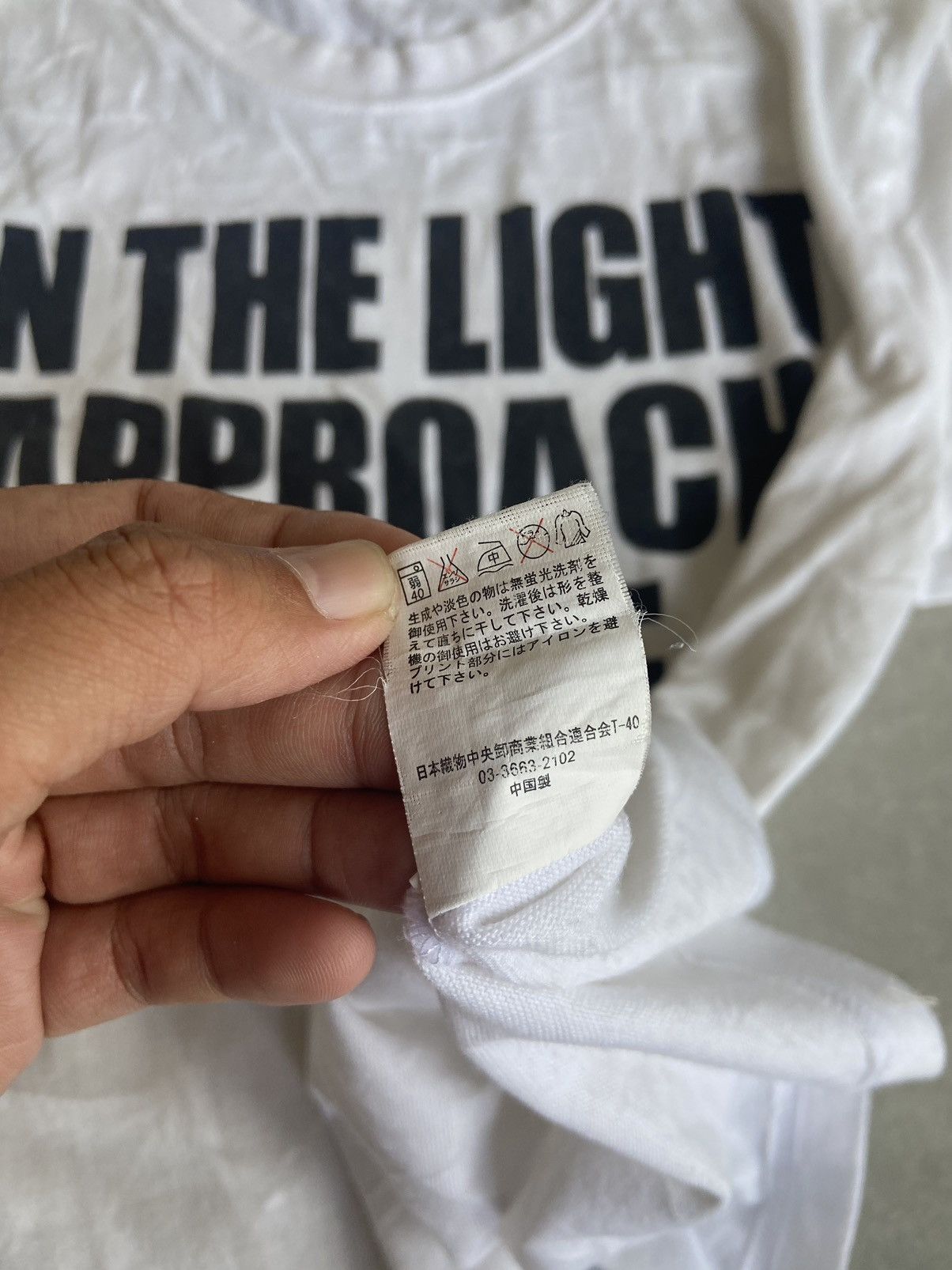 Hysteric Glamour × If Six Was Nine Thruxton "IN THE LIGHT APPROACH TO THE CHANGE" Poems Tshirt Size US M / EU 48-50 / 2 - 5 Thumbnail