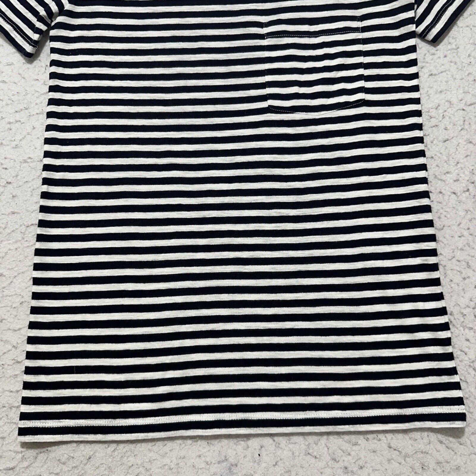 J.Crew J. Crew XS Blue White Striped T Shirt Glitter Crewneck Top Size XS / US 0-2 / IT 36-38 - 7 Thumbnail