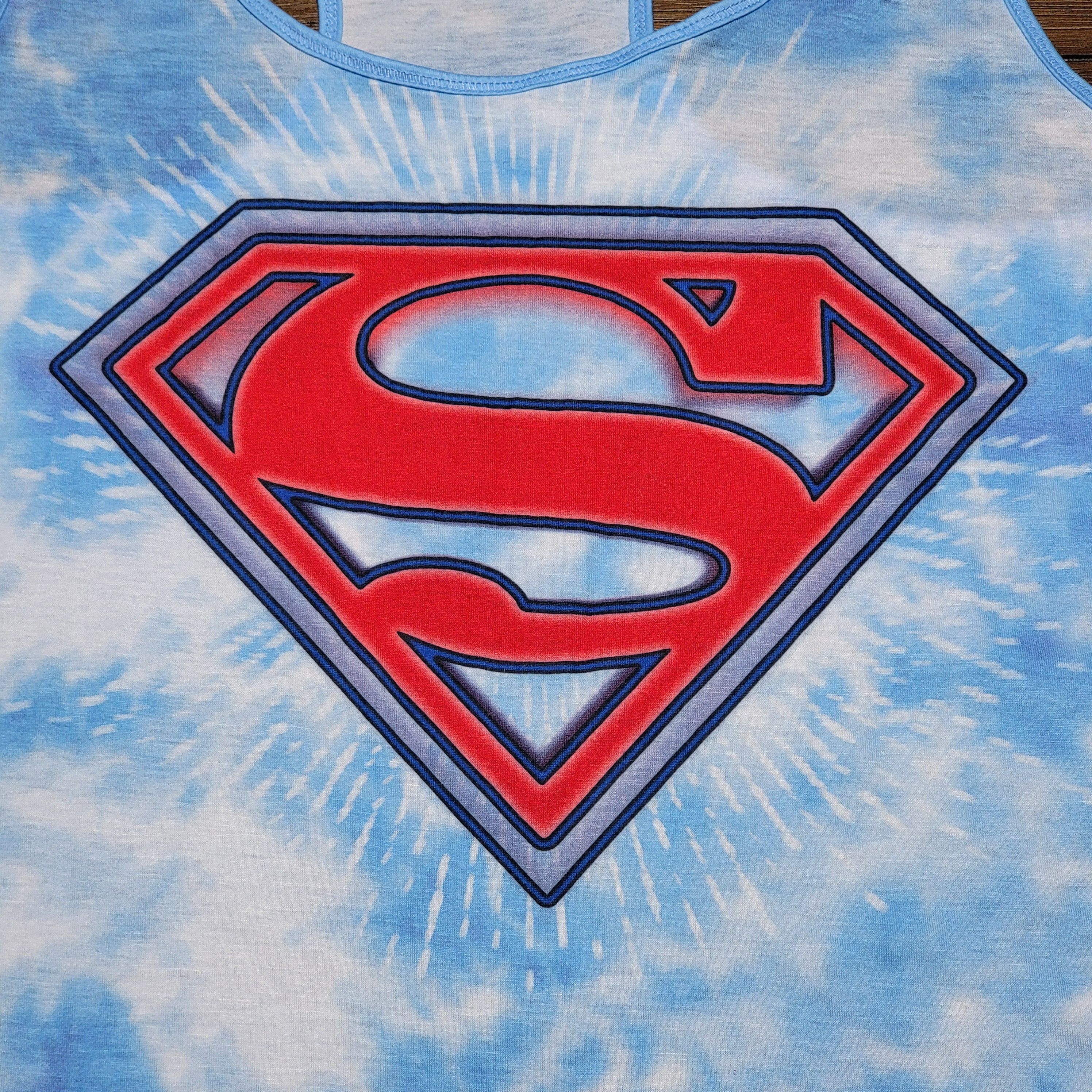 Other Superman Graphic Sky Blue Tank Top - Size Junior XL (15-17) Size XL / US 12-14 / IT 48-50 - 2 Thumbnail