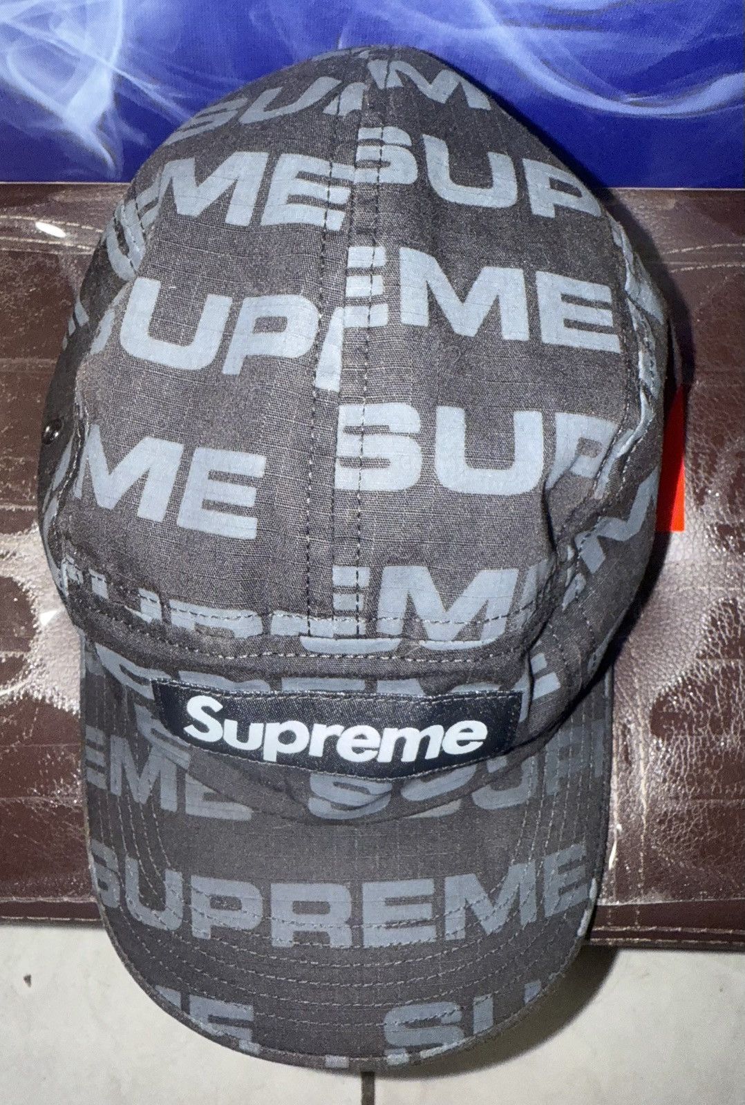 Supreme Supreme Reactive Print Camp Cap 'Black' FW20H41 Fall/Winter Size ONE SIZE - 6 Thumbnail