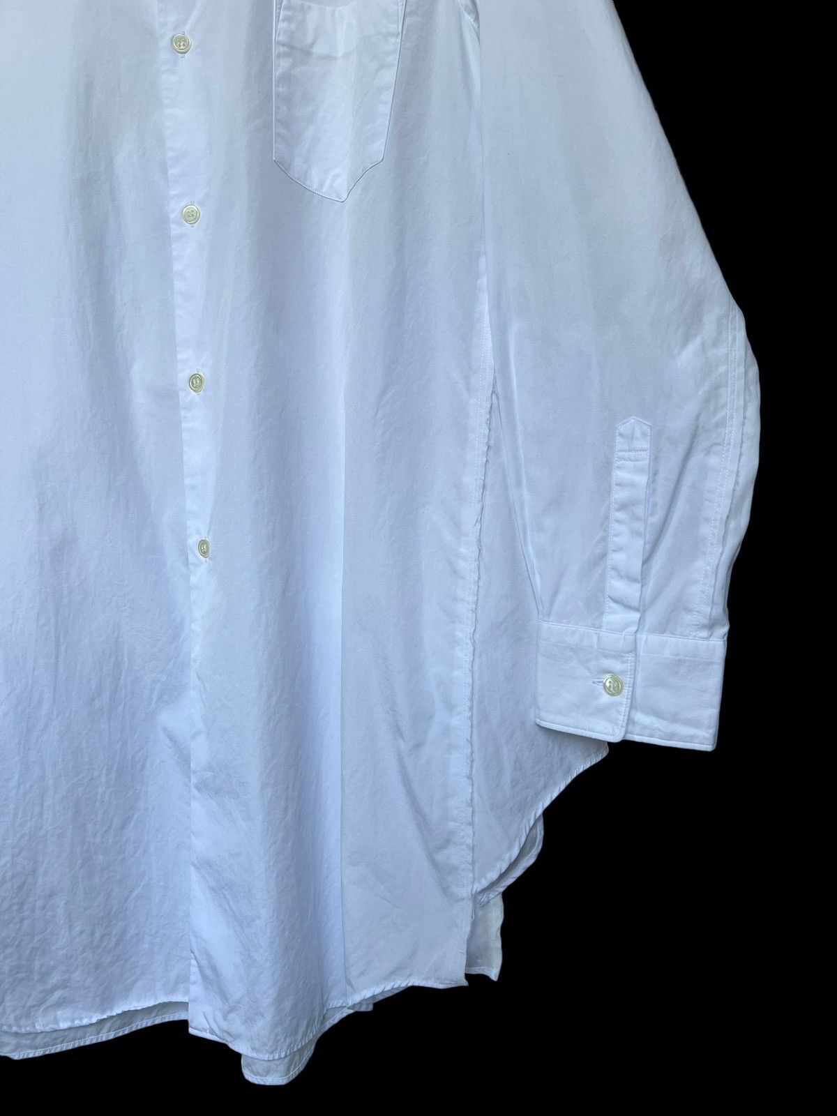 Comme des Garcons 2017 Comme des Garçons Shaped Cut-Off Button Up Shirt Size US L / EU 52-54 / 3 - 5 Thumbnail