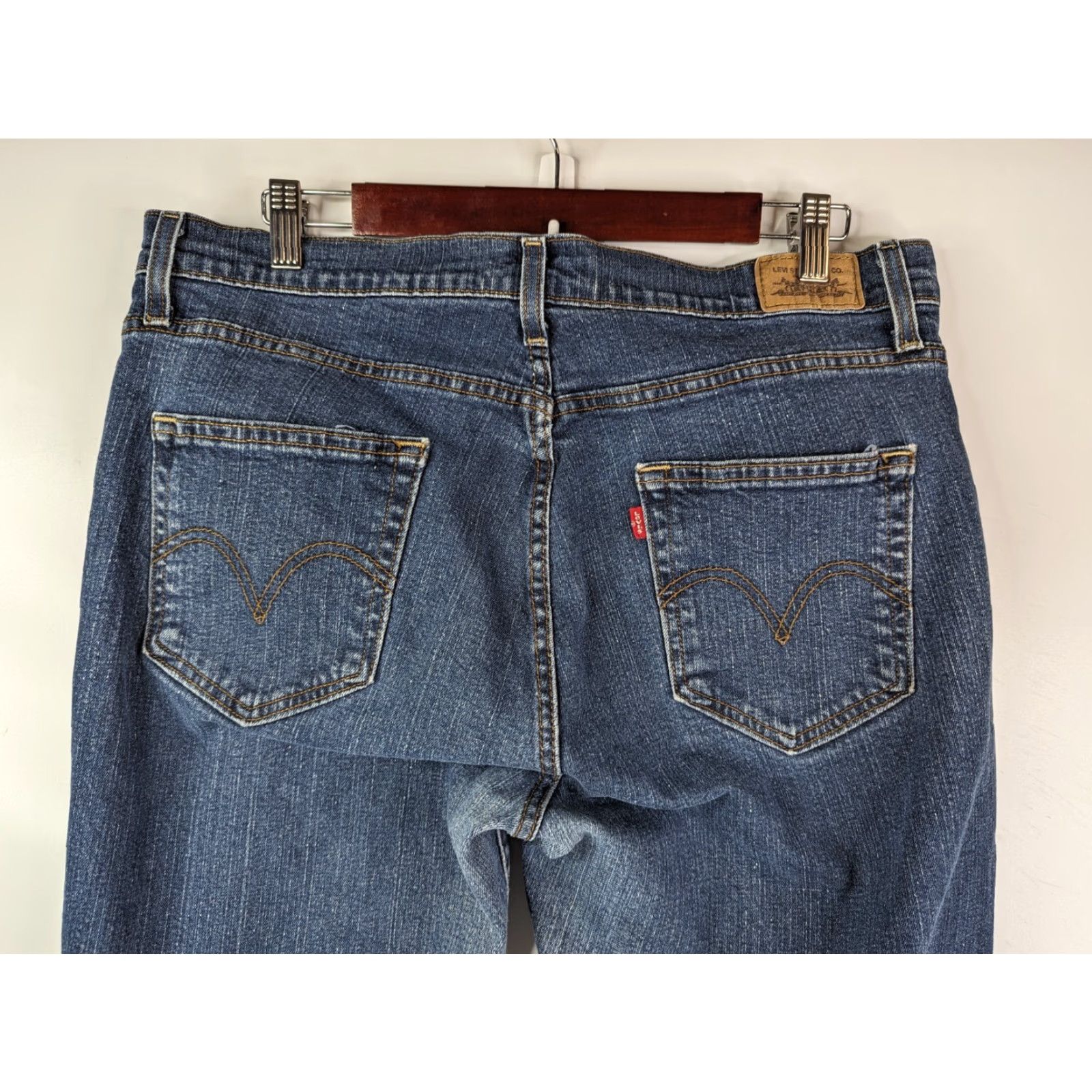 Levi's Levi's 529 Jeans Women Regular Bootcut Distressed Medium Wash Blue Size 16 Size 38" / US 16 / IT 52 - 7 Thumbnail