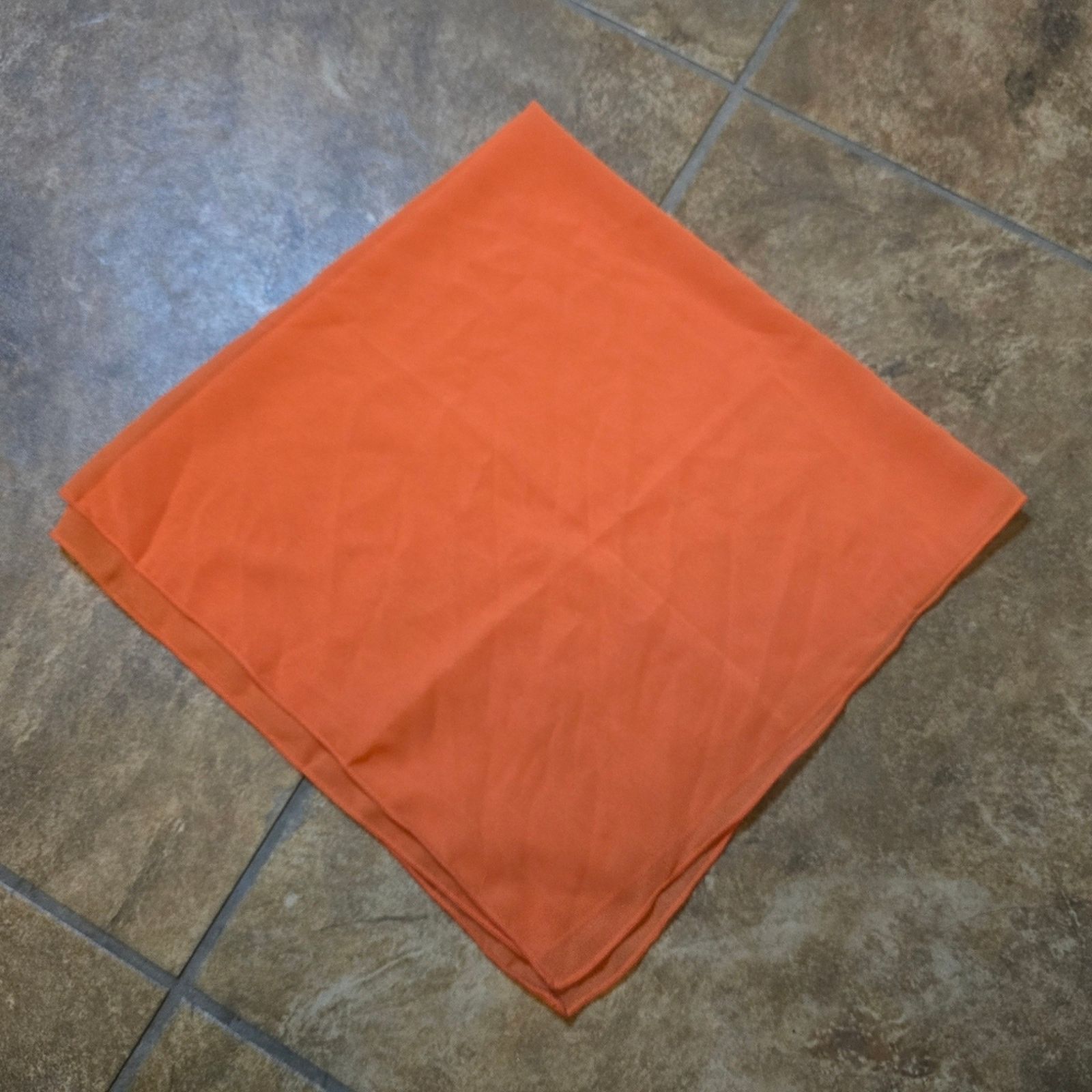 Other Orange Vibrant Sheer Scarf Size ONE SIZE - 5 Thumbnail