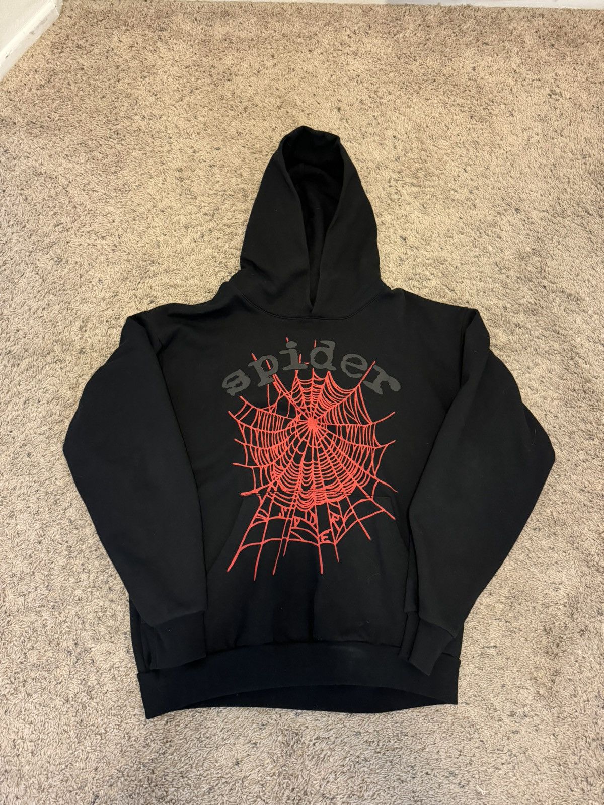 spider OG WEB HOODIE ブラックパーカー Sp5der OG Web Hoodie Black | SpiderHoodieShop.org