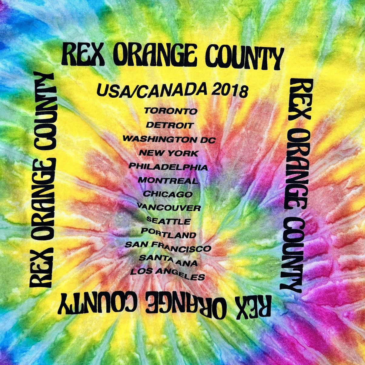 Band Tees REX ORANGE COUNTY 2018 TOUR Size US M / EU 48-50 / 2 - 4 Thumbnail