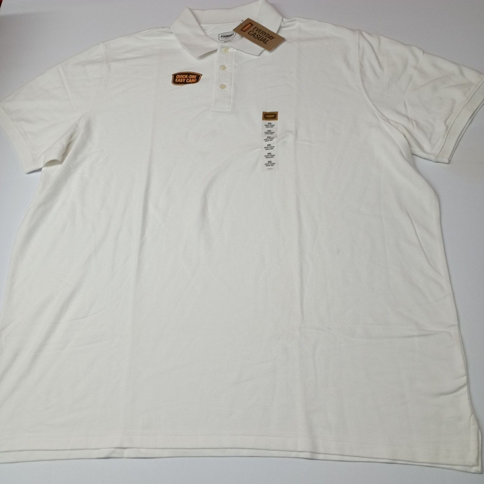 Other The Foundry Supply Co. Polo Shirt Men's 4XL White Quick Dri Size US XXL / EU 58 / 5 - 1 Thumbnail