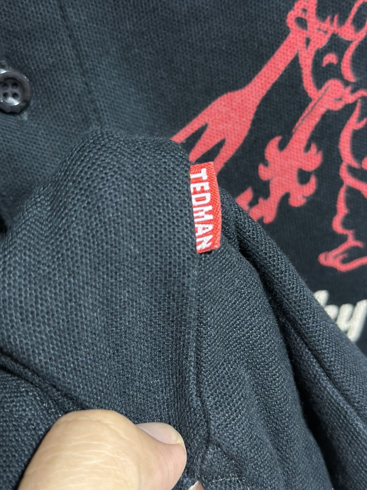Tedman × Vintage Vintage Tedman Lucky Red Devils Polo Faded Tee Size US XXL / EU 58 / 5 - 7 Thumbnail