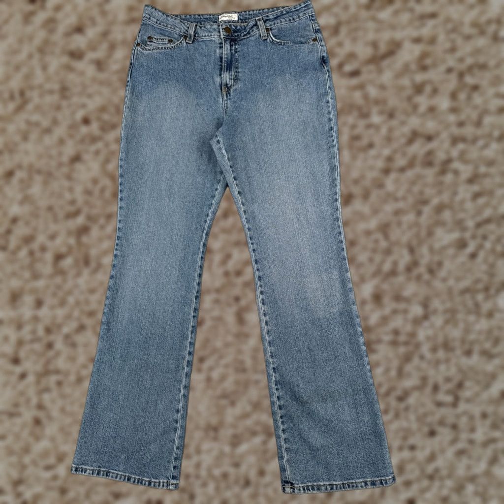 Vintage VINTAGE St. Johns Bay Women's Jeans Bootcut 12 Blue Denim Cotton Blend Medium Wash 30x30 Size 34" / US 12 / IT 48 - 1 Thumbnail