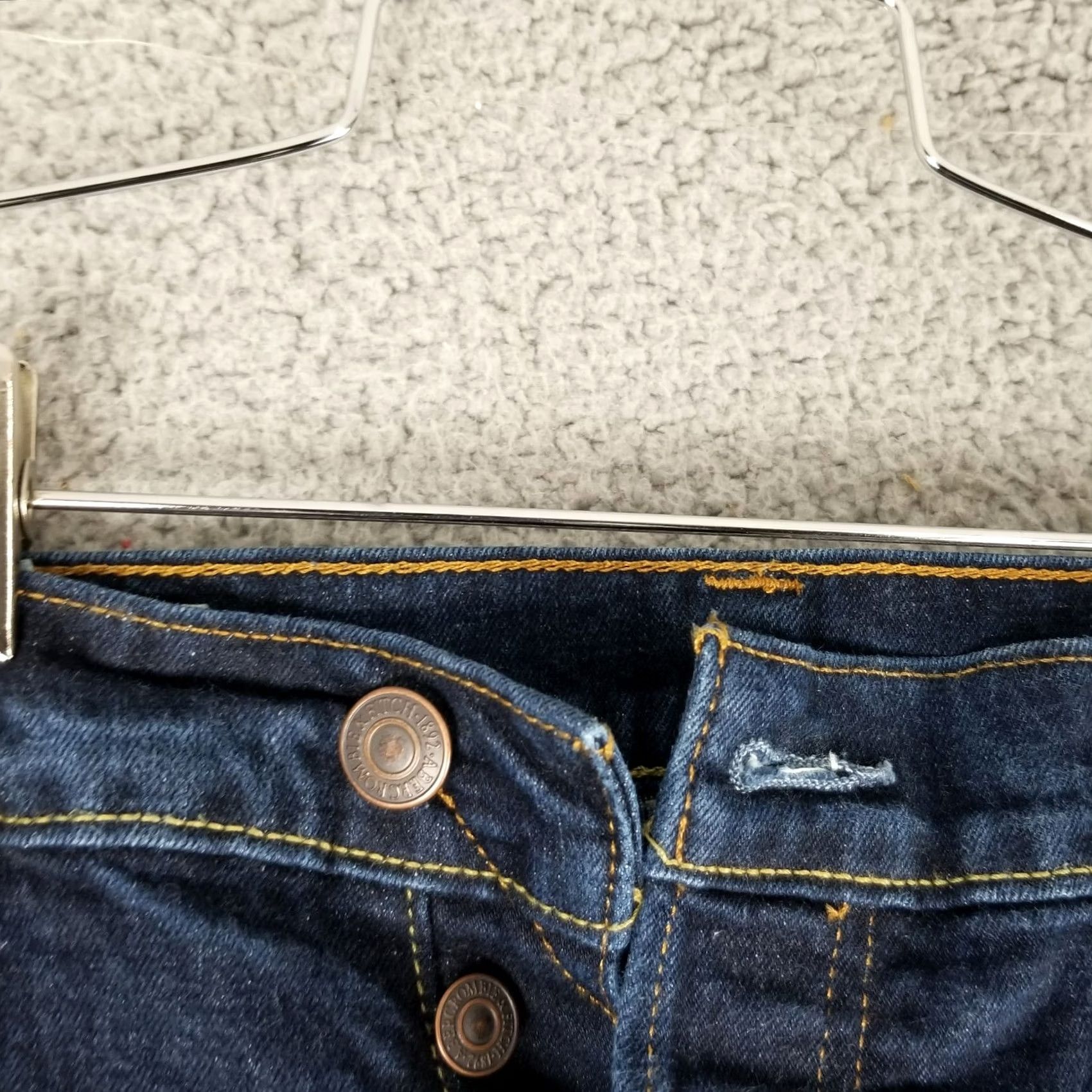 Abercrombie & Fitch Vintage Abercrombie & Fitch Jeans Mens 34x32 Button Fly Denim Straight Leg Blue 90s Preppy Jeans Mens Regular Size 34x32 Size US 34 / EU 50 - 2 Thumbnail